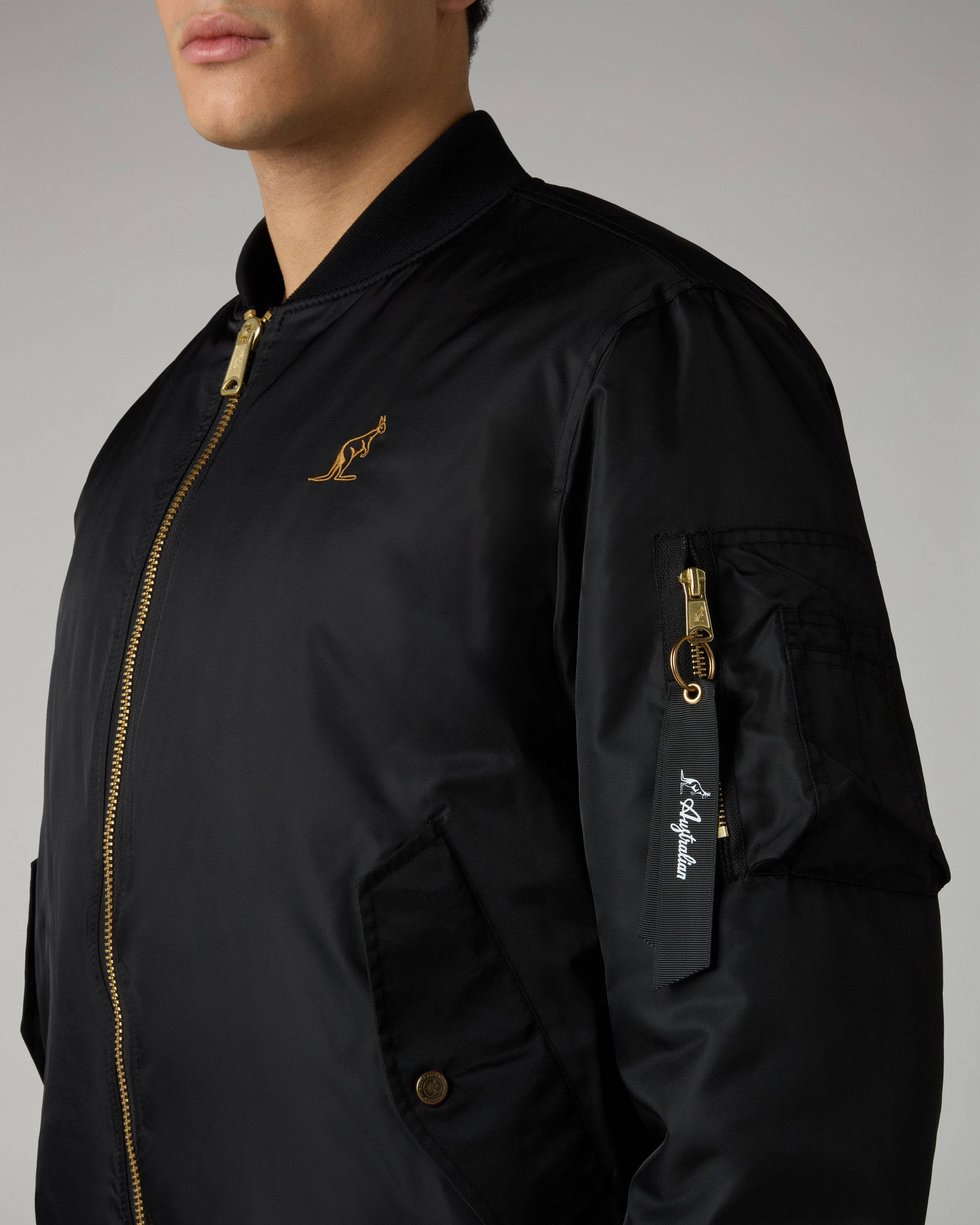 australian-archive-bomber-jacket-giubbotto-nylon-twill-nero image 5