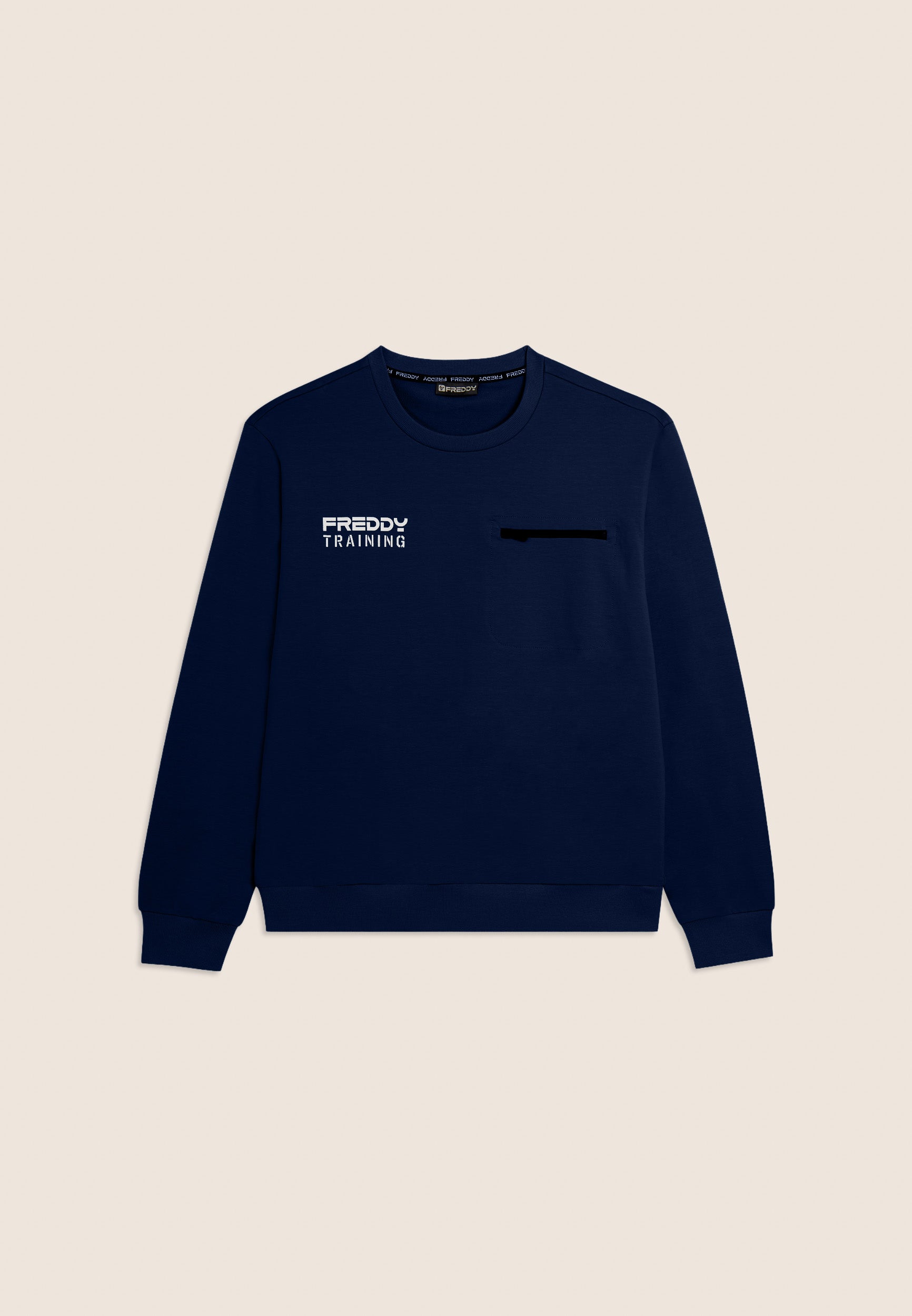 freddy-felpa-girocollo-uomo-in-baby-french-terry-con-taschino-zip image 5
