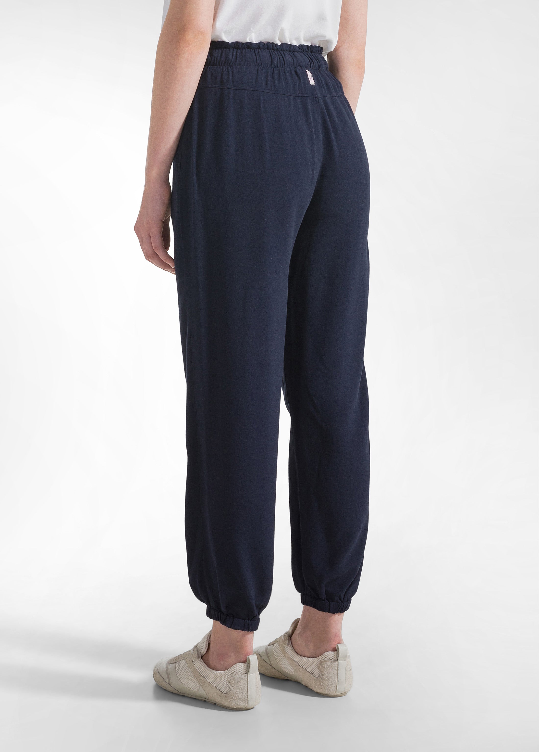 deha-pantalone-jogger-in-viscosa-crepe-blu image 3