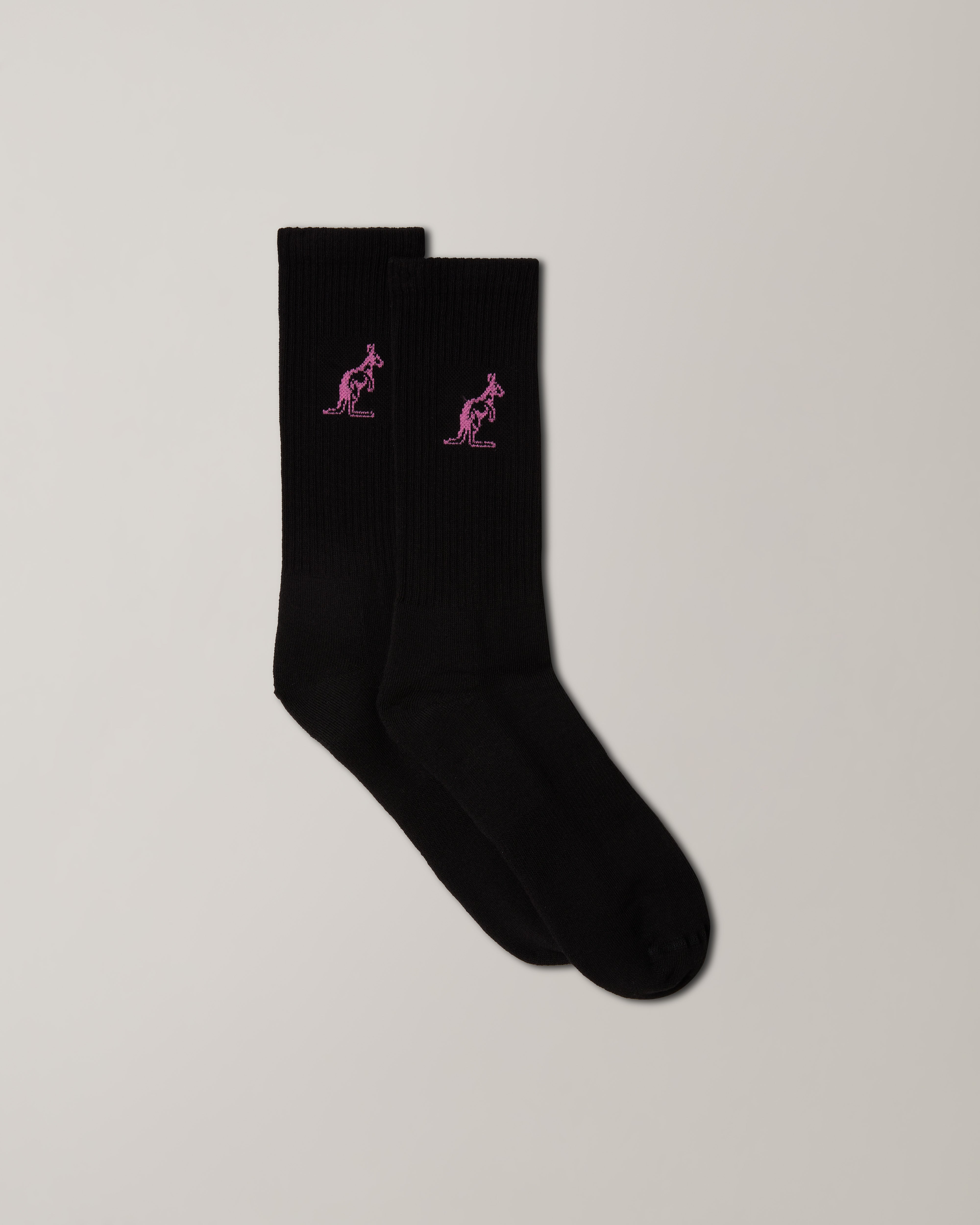 australian-cotton-socks-calze-tennis-cotone-nero-giacinto image 1