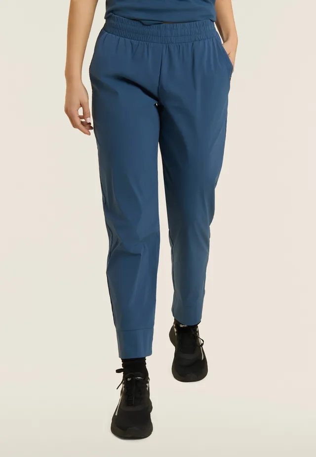 freddy-pantaloni-cropped-carota-popeline-elasticizzato-donna image 1