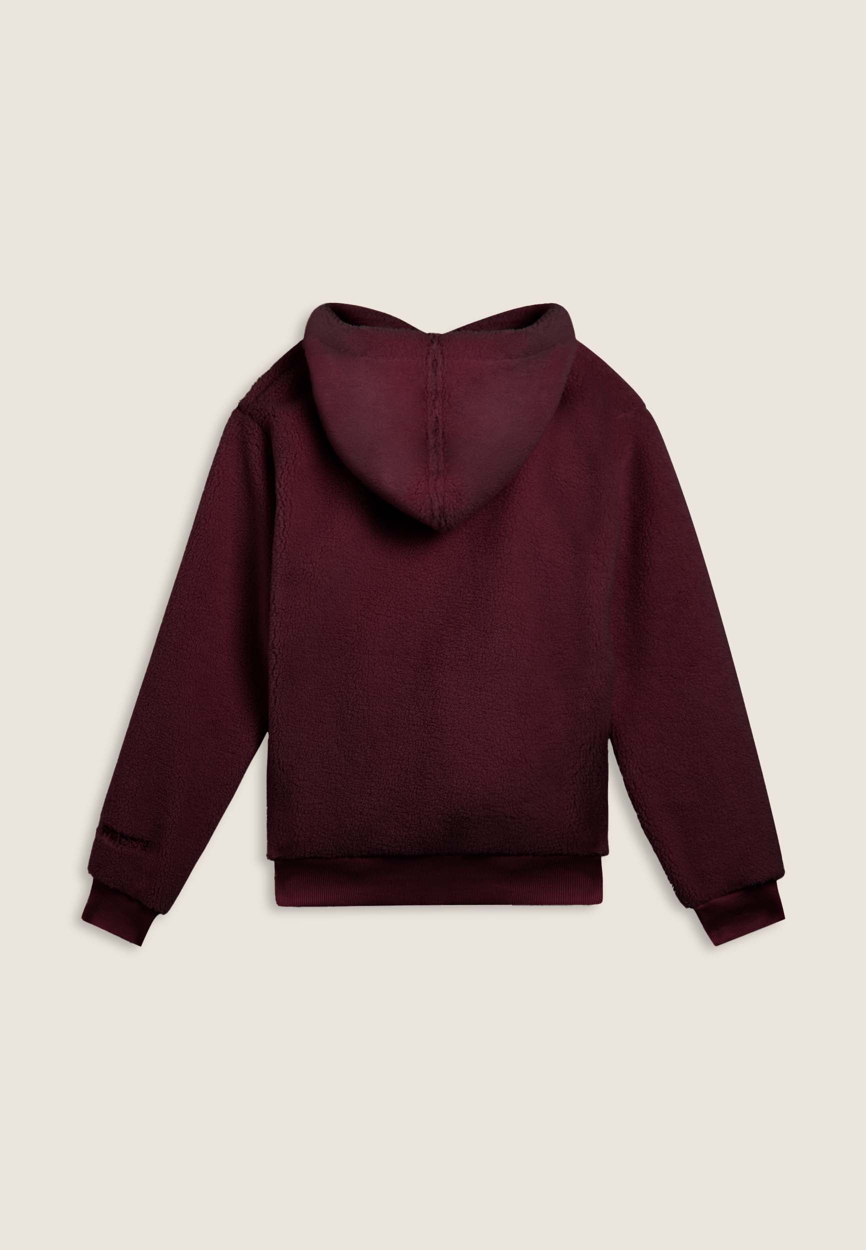 freddy-giacca-donna-in-pile-sherpa-con-cappuccio-e-zip-full-zip image 7