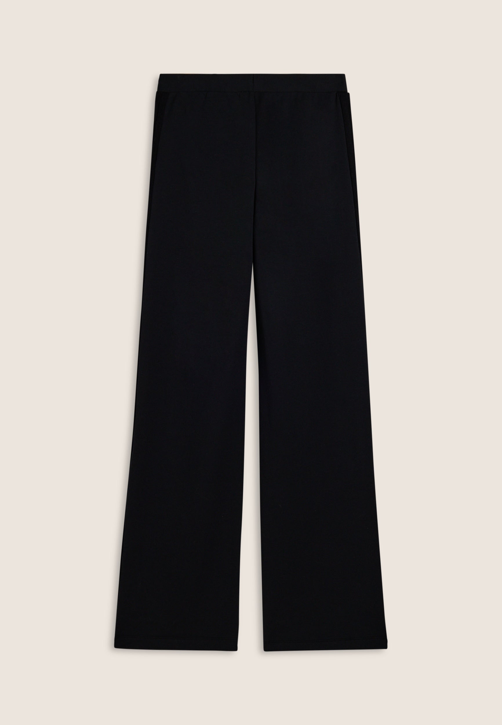 freddy-pantalone-donna-wide-leg-in-felpa-modal-con-banda-trecce image 2