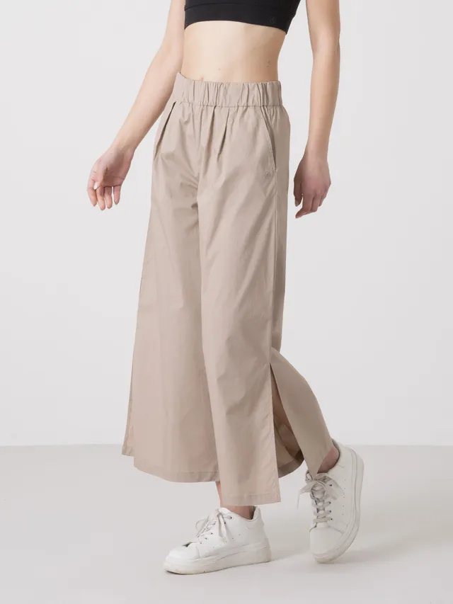 dimensione-danza-pantalone-ampio-donna-in-popeline-con-spacchi-laterali image 1