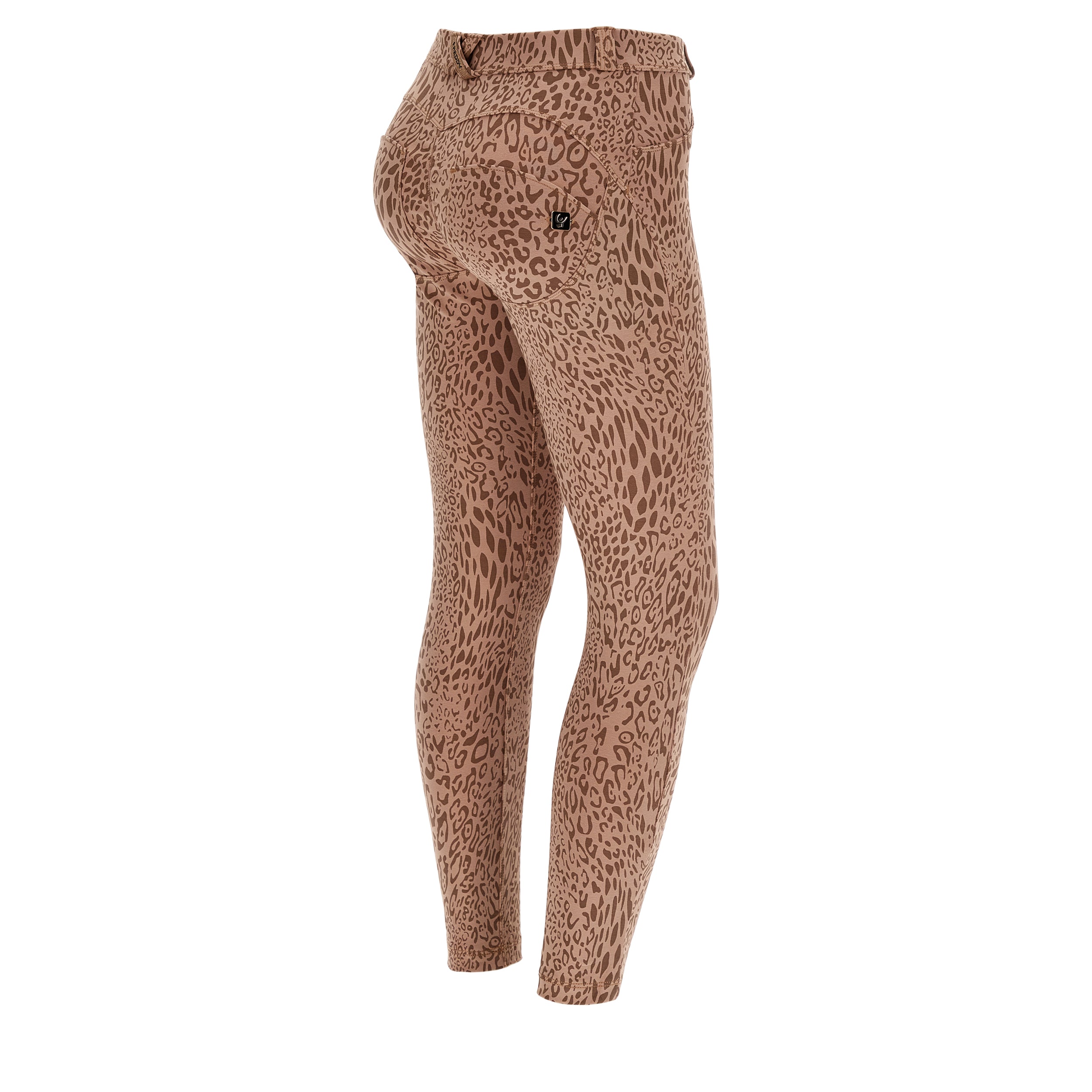 freddy-wr-up-pantaloni-vita-alta-in-cotone-stampato-animalier-superskinny image 7