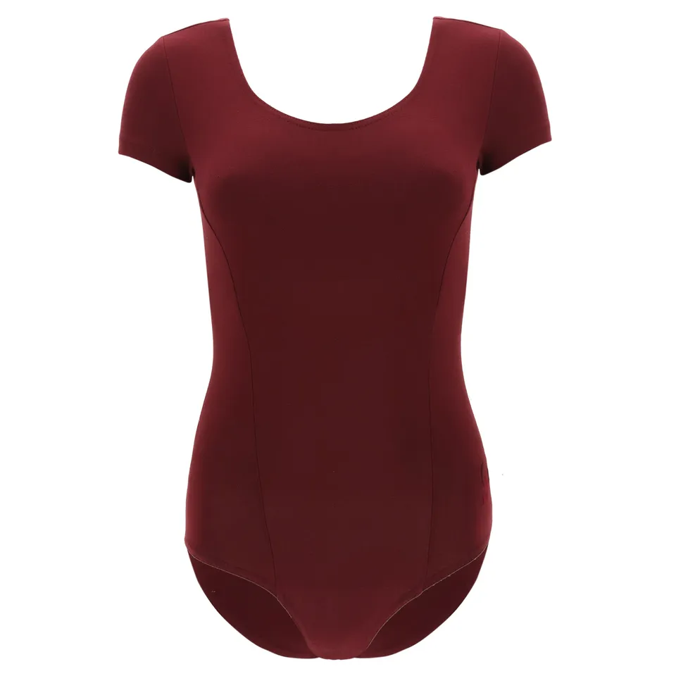 freddy-noos-body-danza-manica-corta-scollo-v-cotone-stretch image 1