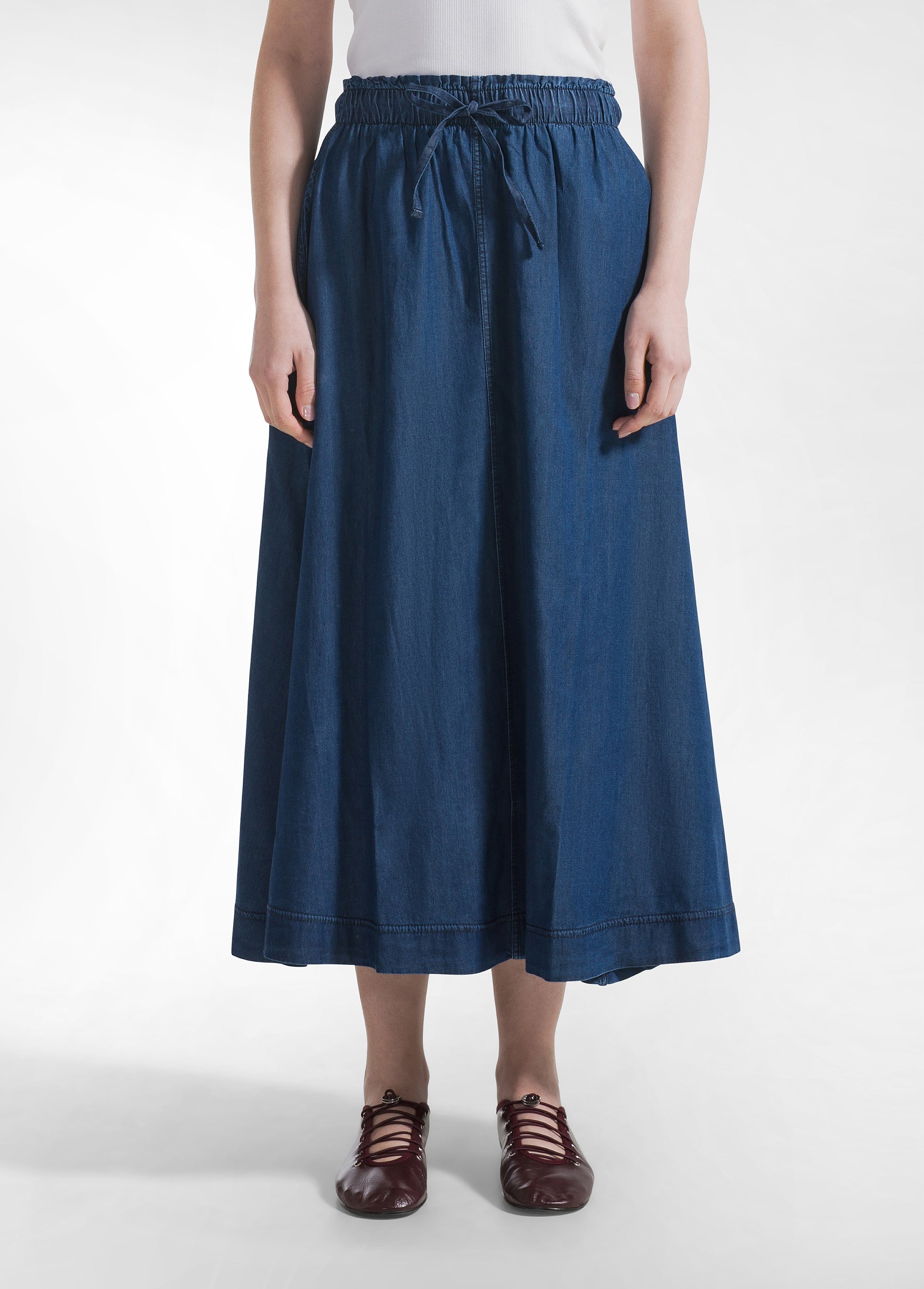 deha-a00795-gonna-lunga-in-denim-lyocell-blu image 2