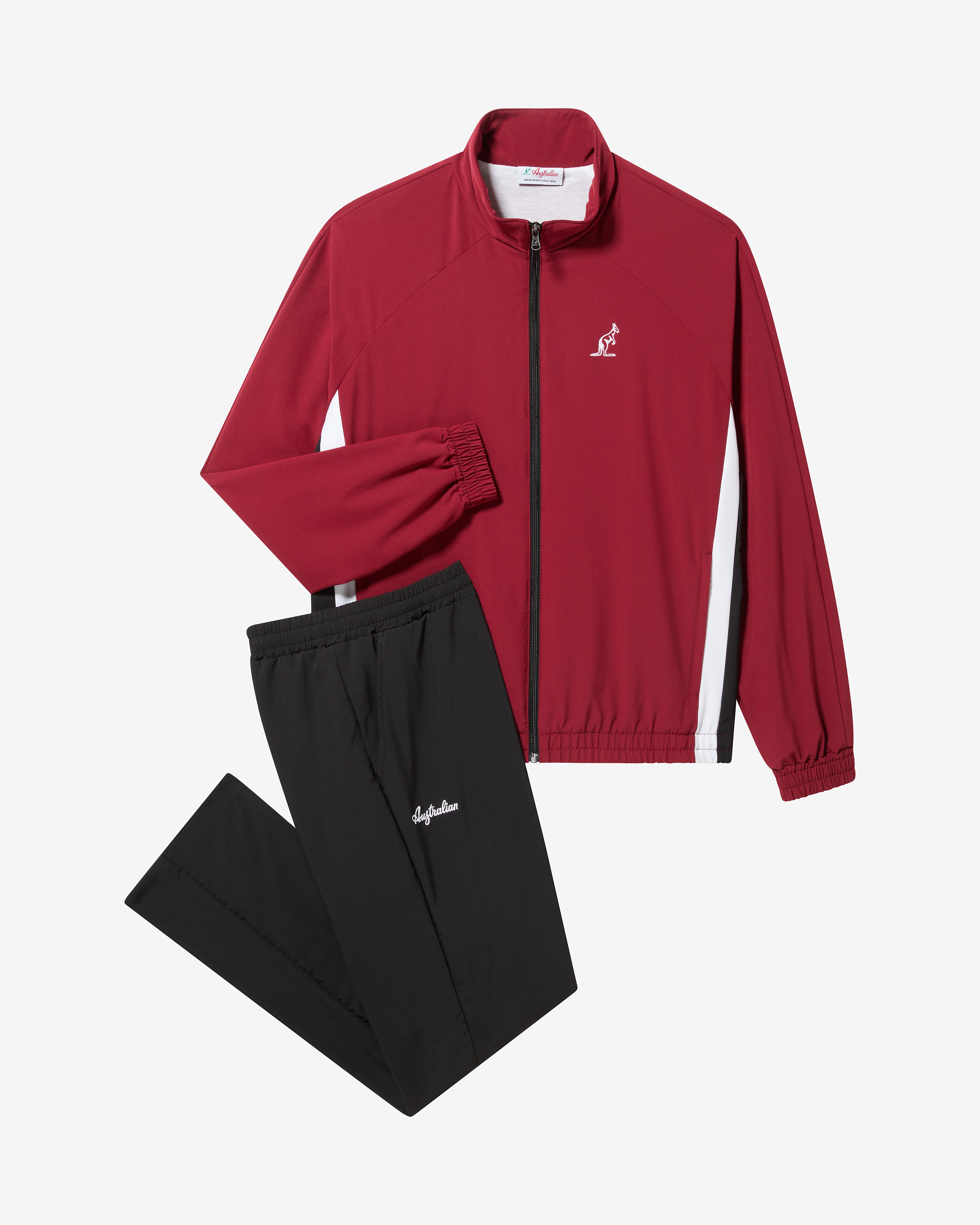 australian-elite-tracksuit-tuta-completa-bordeaux-in-tessuto-slam-bi-elastico image 8