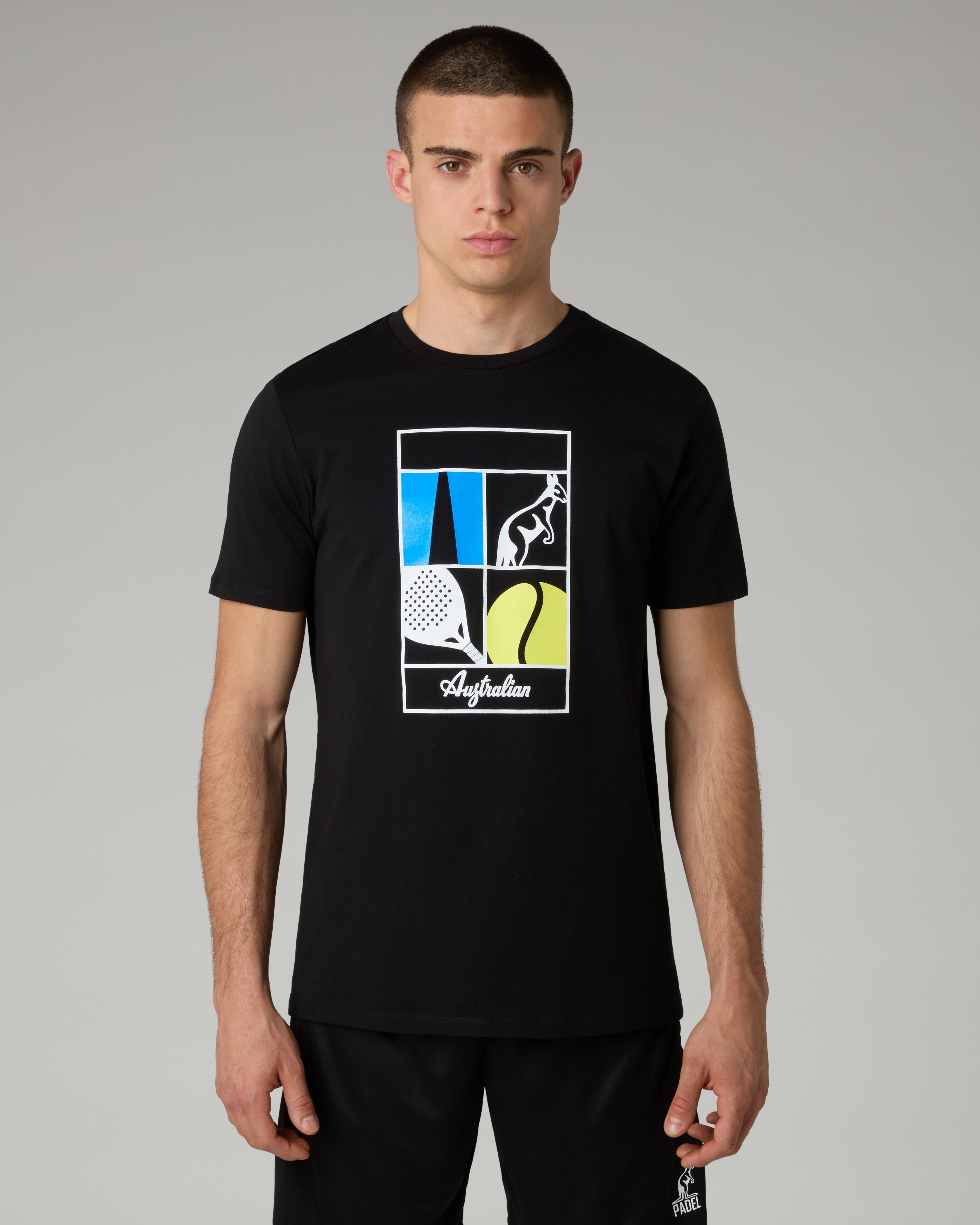 australian-meridiana-t-shirt-t-shirt-cotone-uomo-nero image 1