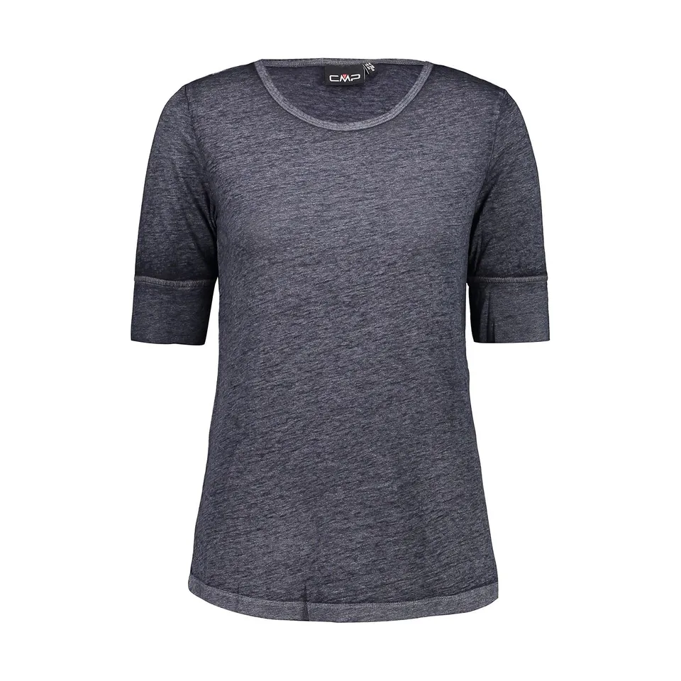 cmp-t-shirt-donna-burn-out-jersey-in-cotone-a-mezze-maniche image 1