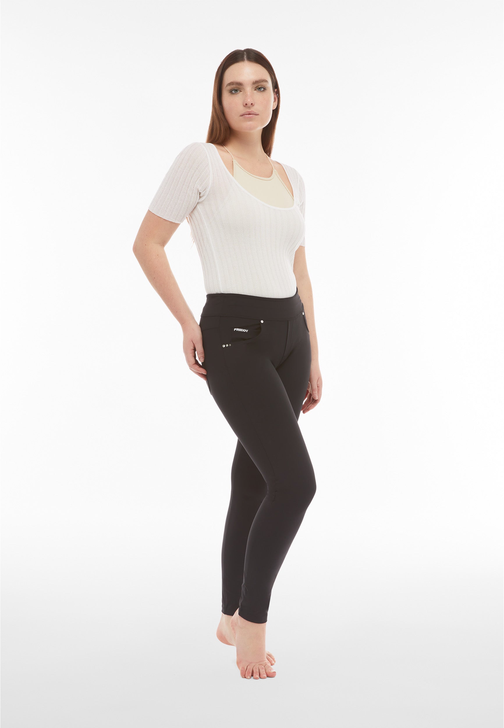 freddy-leggings-n-o-w-slim-fit-vita-media-in-tessuto-bioattivo image 2