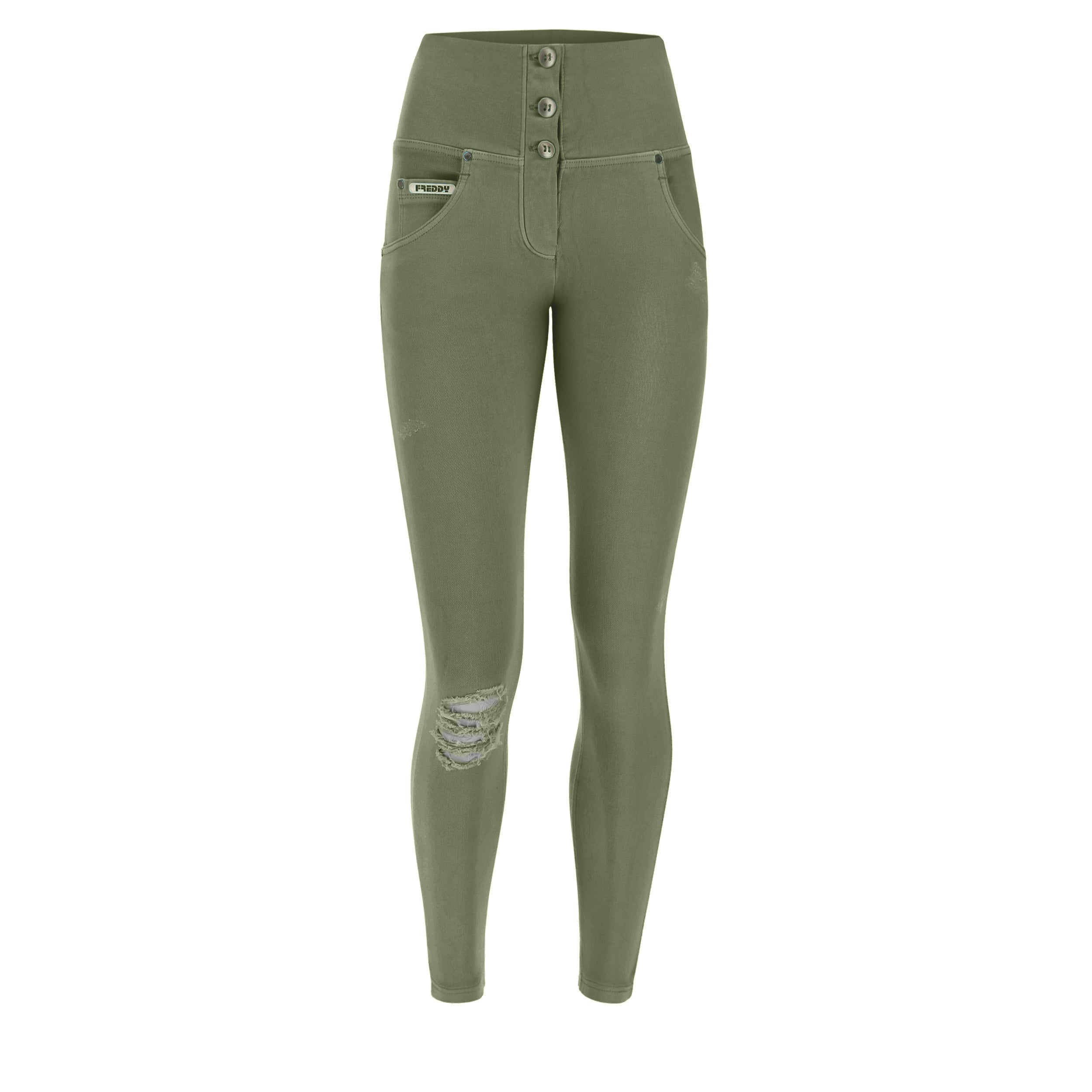 freddy-pantaloni-push-up-wr-up-7-8-vita-alta-con-bottoni-effetto-strappi image 6