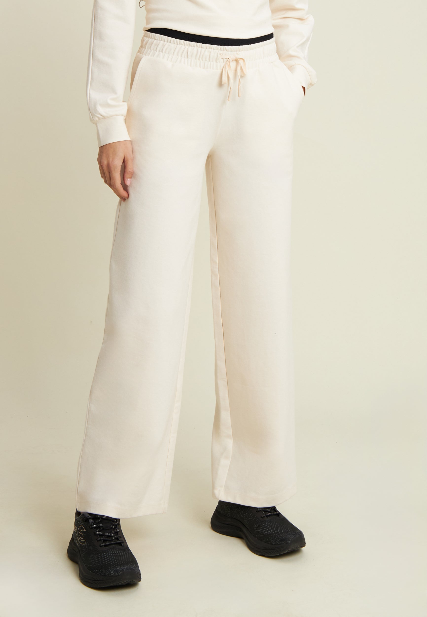 freddy-pantaloni-donna-oversize-in-felpa-con-ricamo image 1