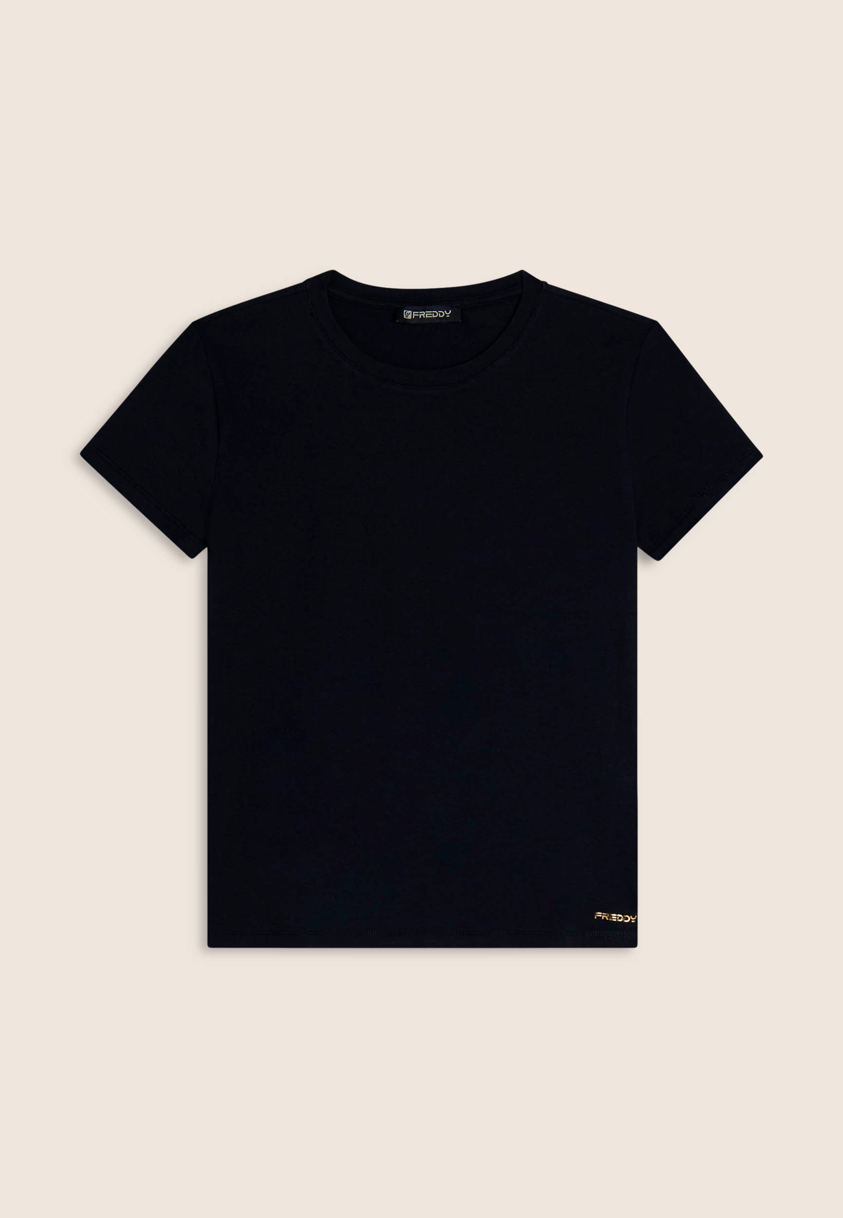freddy-t-shirt-donna-in-cotone-stretch-a-maniche-corte image 1