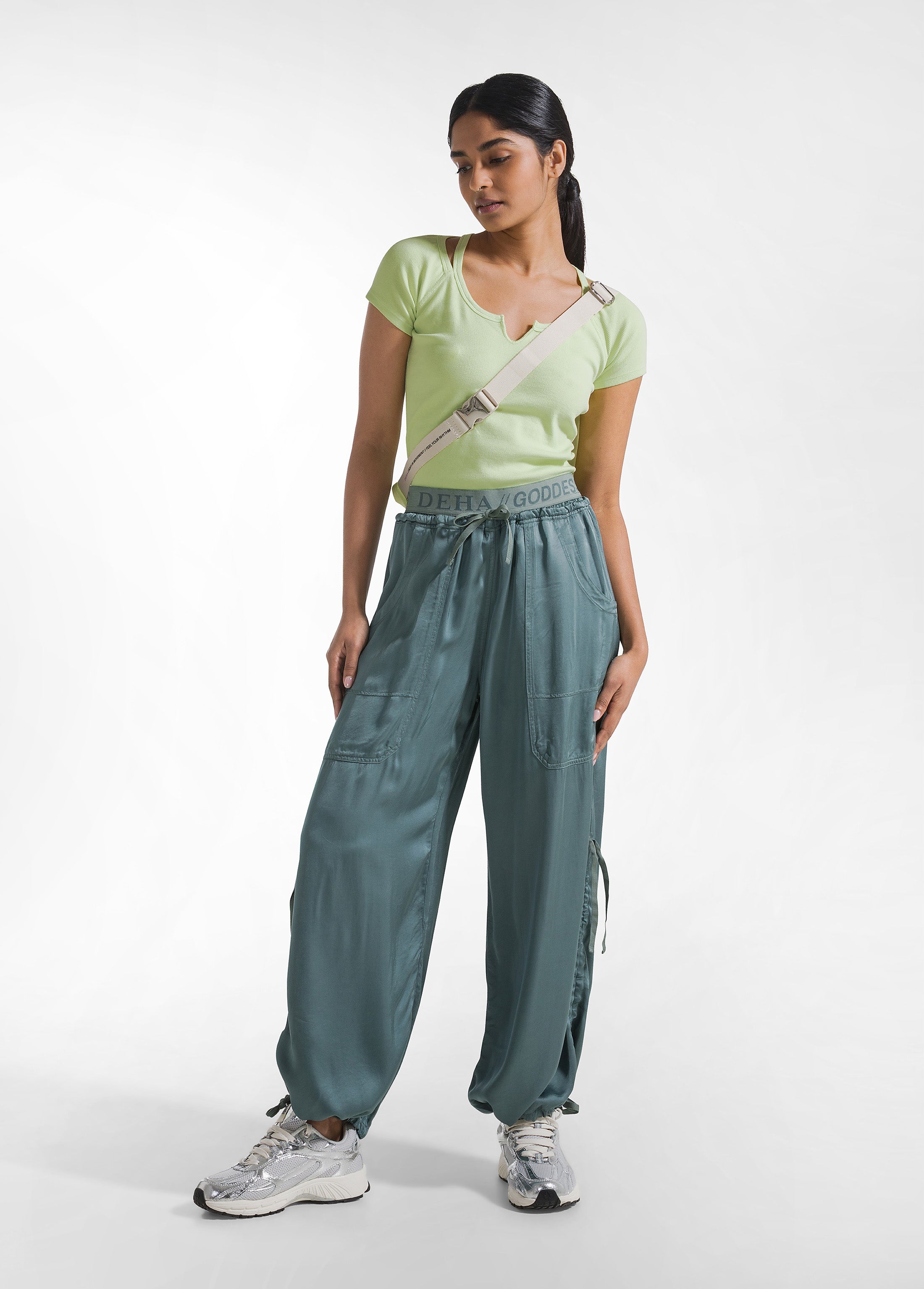 deha-t-shirt-aderente-in-costina-gialla image 4