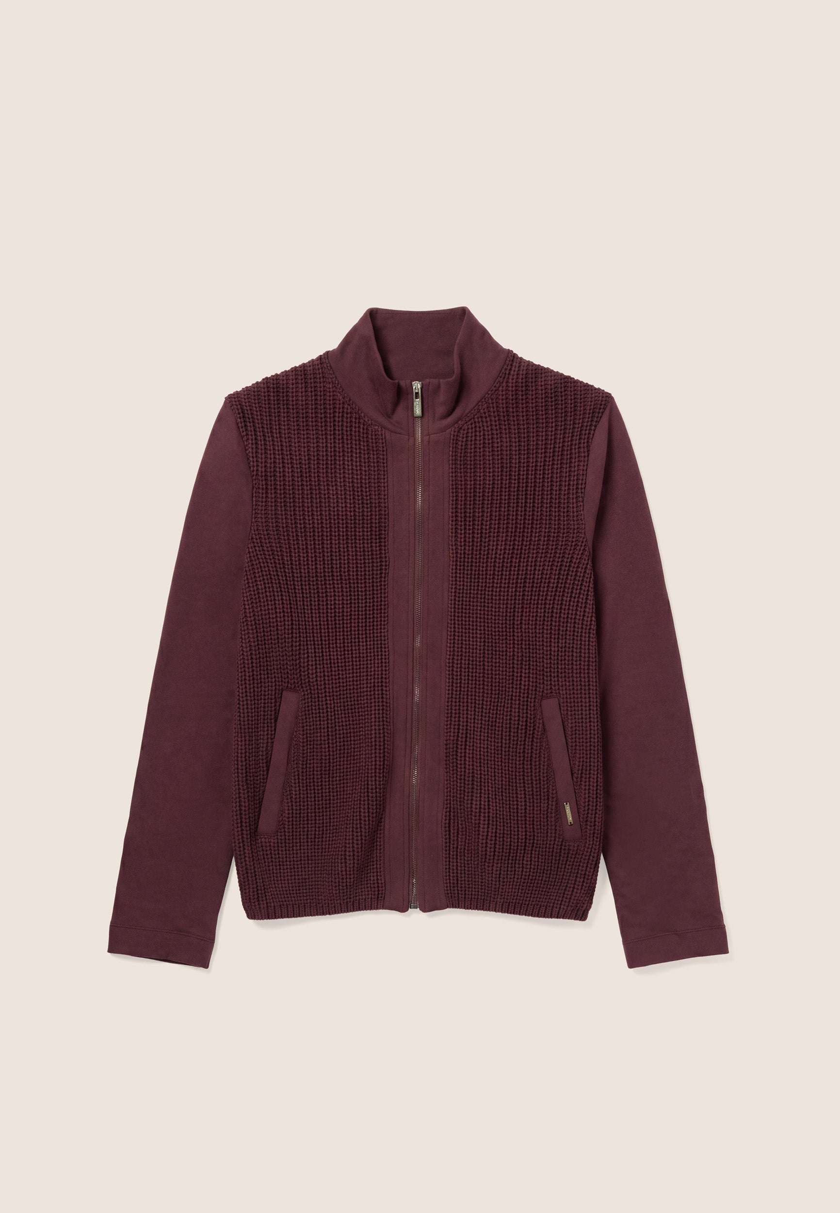 freddy-felpa-donna-slim-in-tricot-a-coste-con-collo-a-lupetto-full-zip image 1
