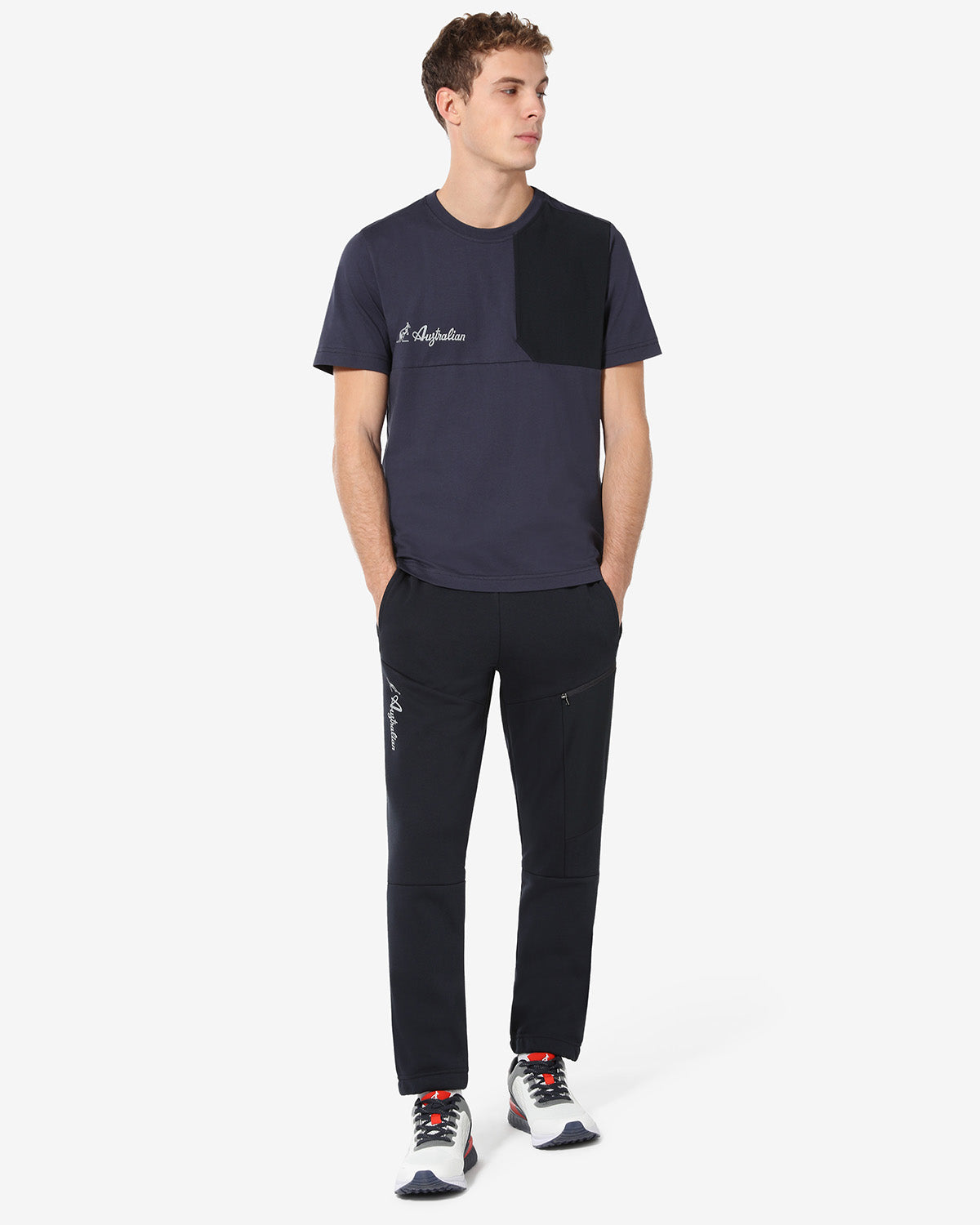 australian-tek-fleece-t-shirt-t-shirt-cotone-blu-navy image 2