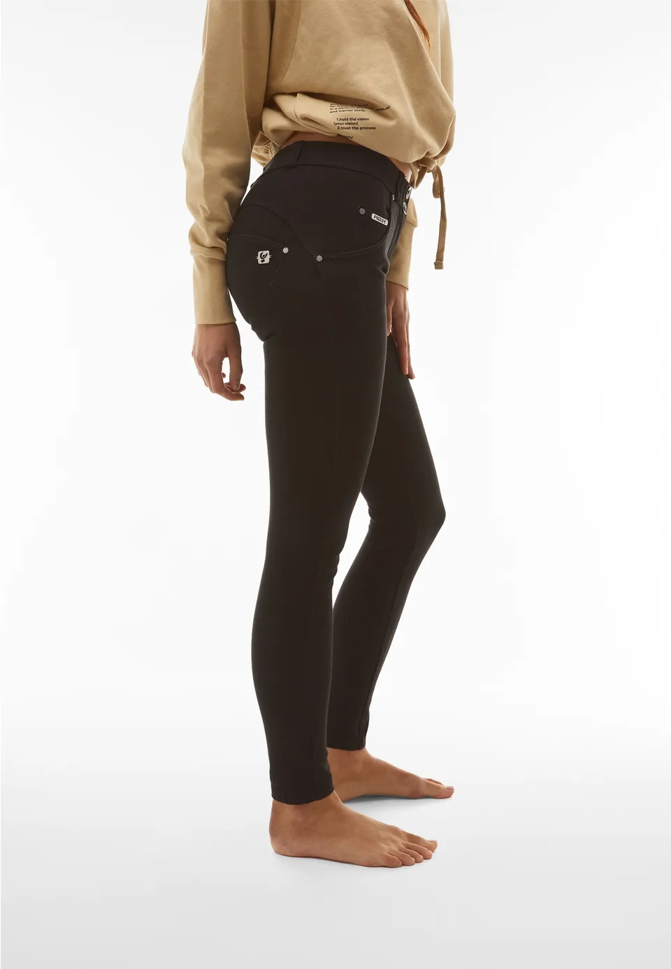 freddy-pantaloni-push-up-wr-up-skinny-in-tessuto-navetta-tinto-in-capo image 1