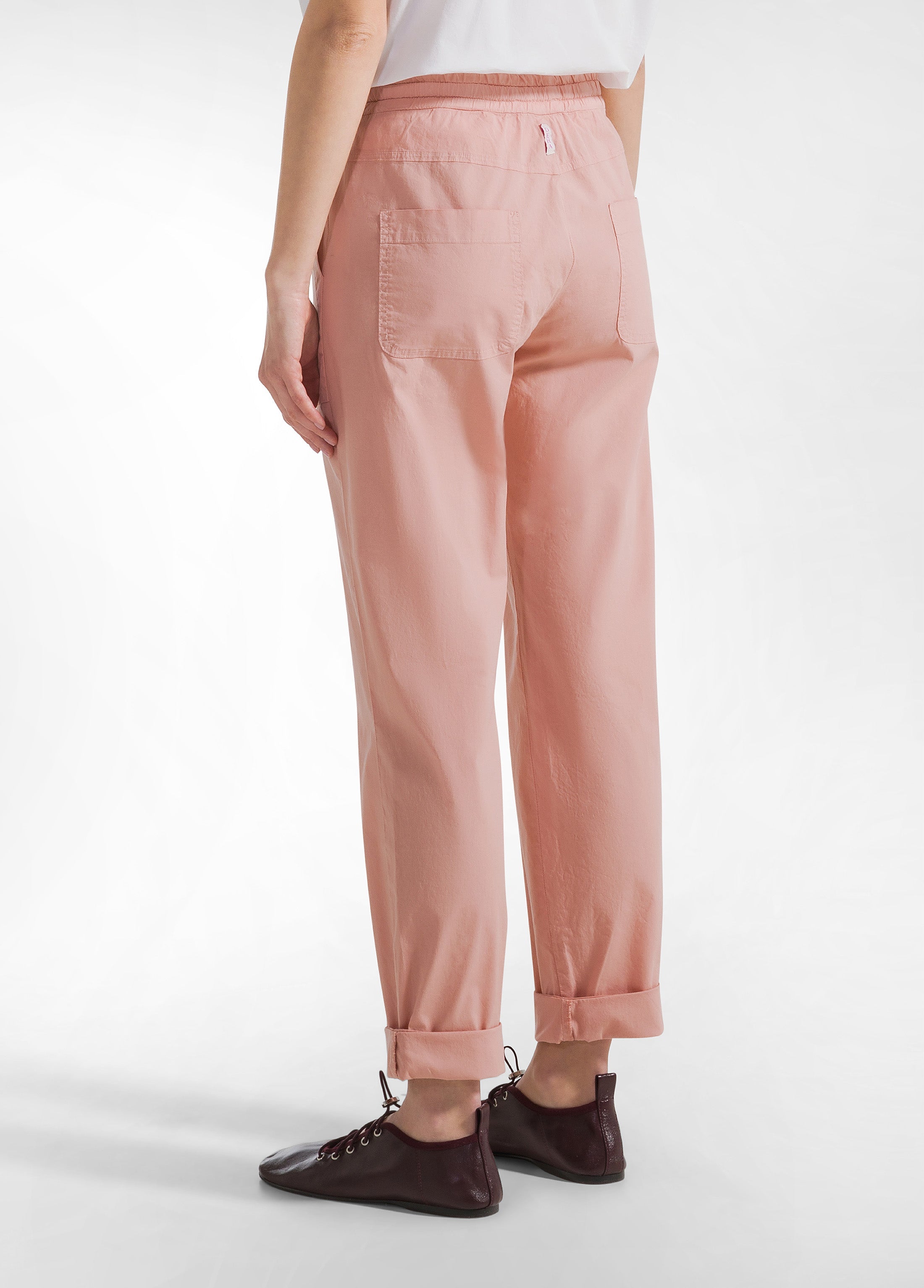 deha-a00645-pantalone-in-popeline-con-coulisse-rosa image 3