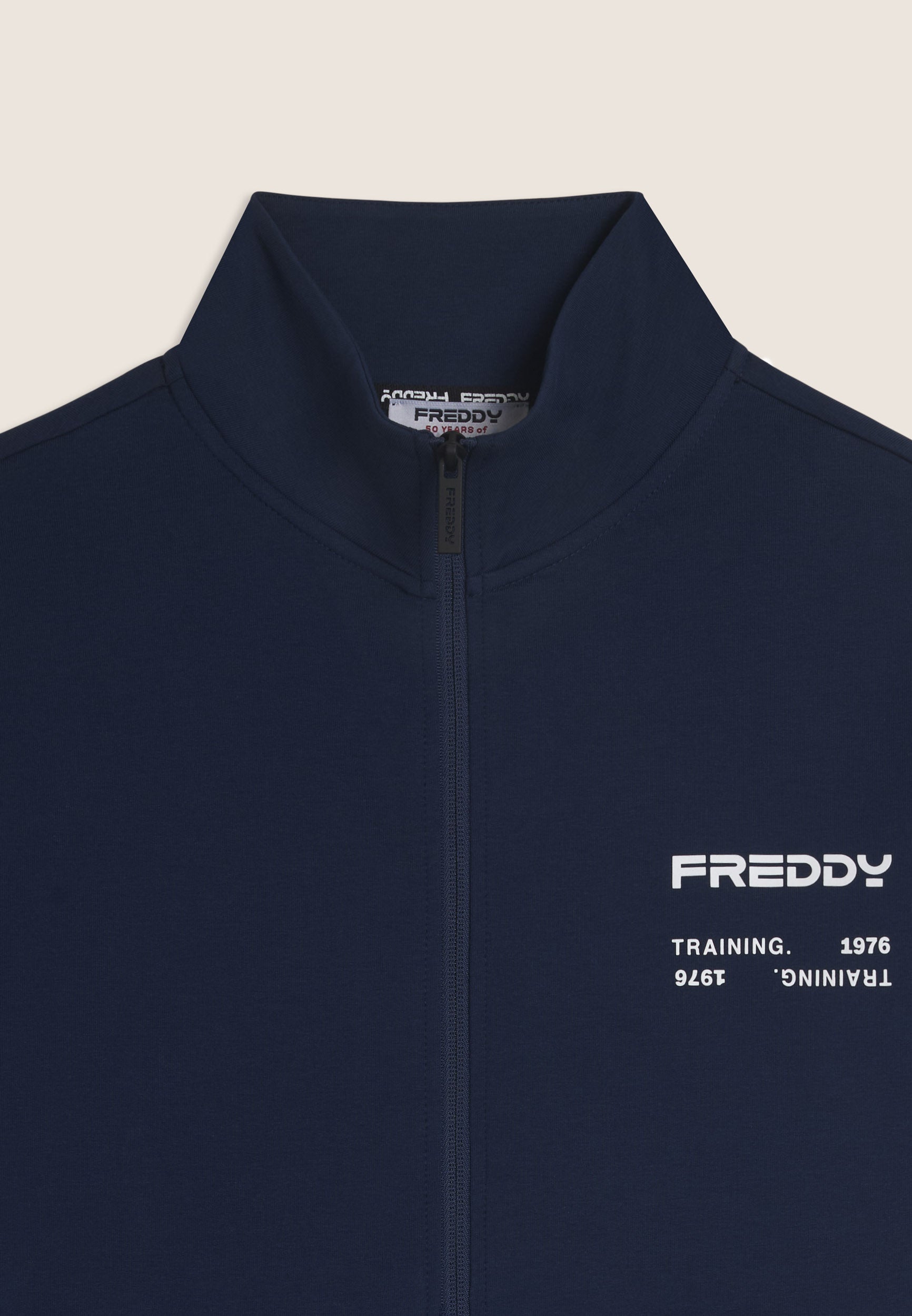 freddy-felpa-uomo-full-zip-con-cappuccio-dettagli-tono-su-tono image 8