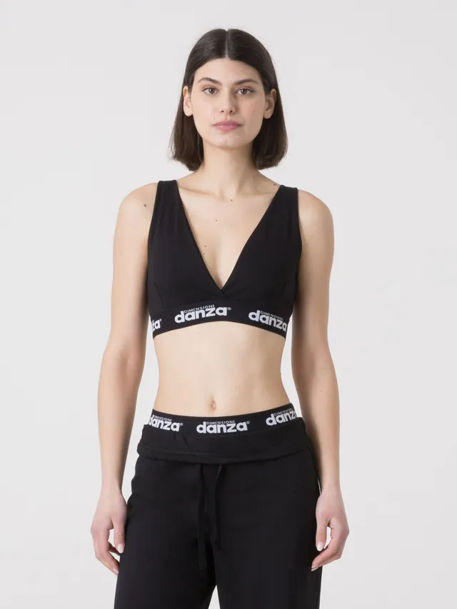 dimensione-danza-top-sportivo-donna-con-fascia-logata-e-scollo-a-v image 1