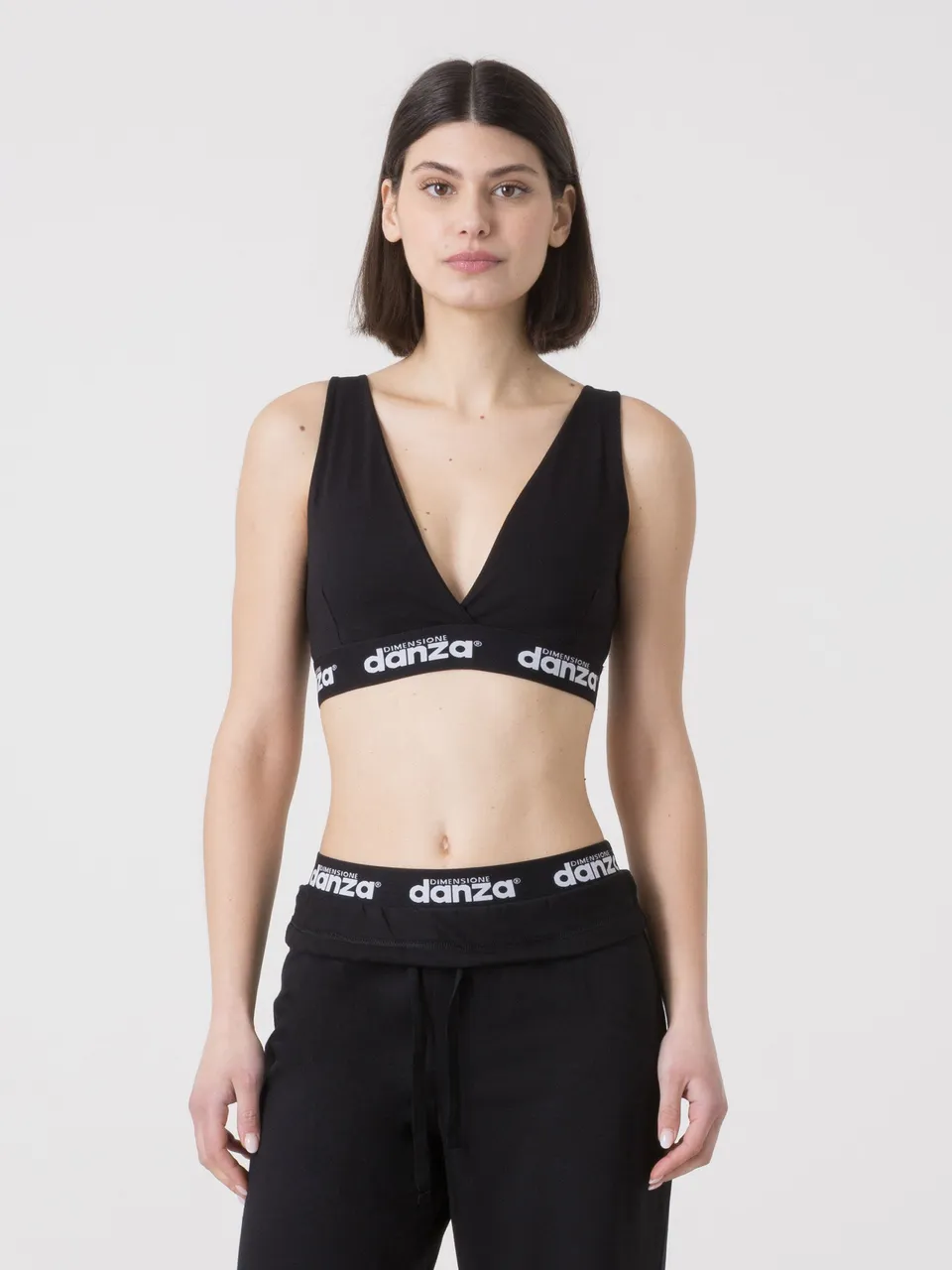 dimensione-danza-top-sportivo-donna-con-fascia-logata-e-scollo-a-v image 1