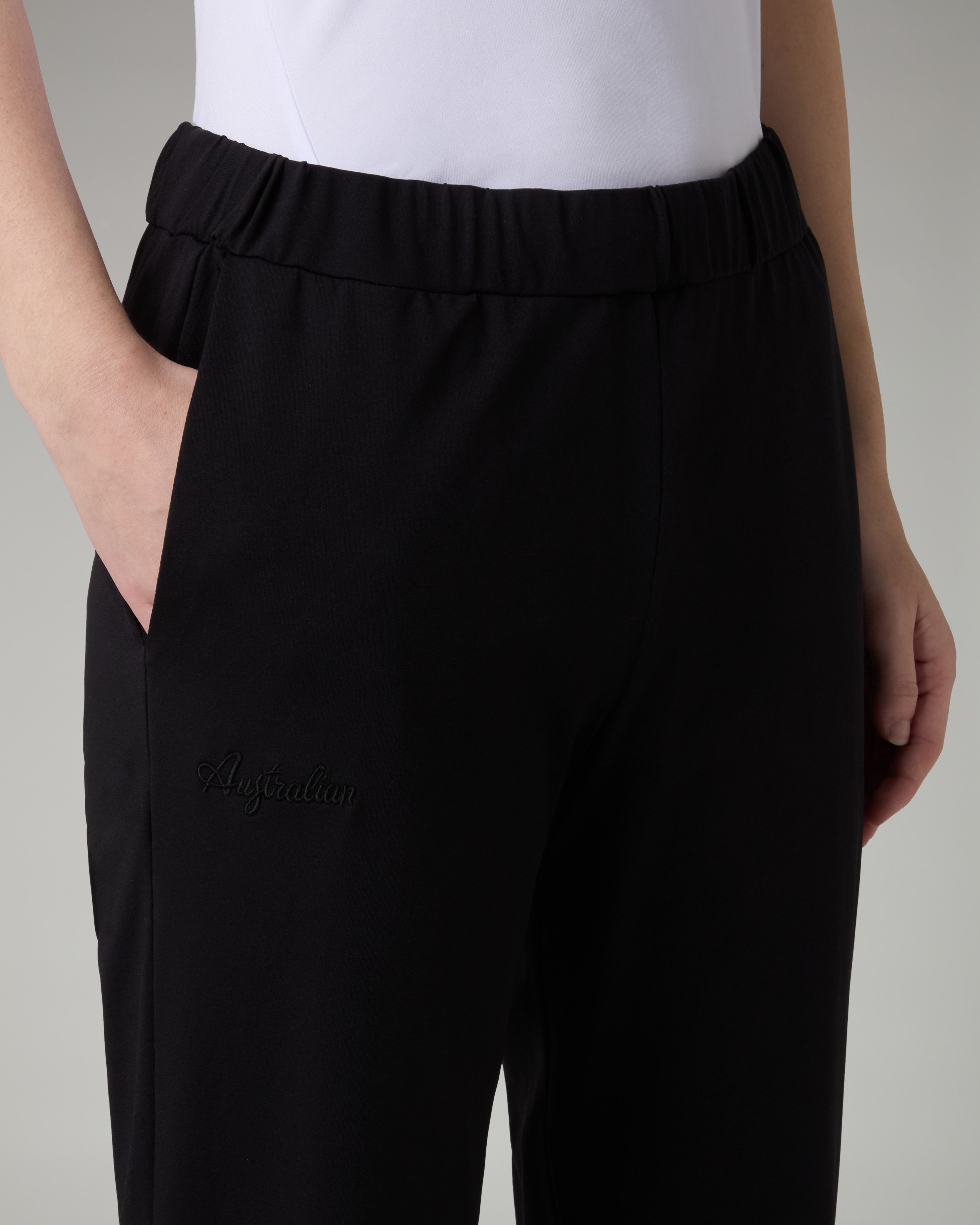 australian-grace-tracksuit-light-touch-nero-tuta-donna-full-zip-made-in-italy image 6