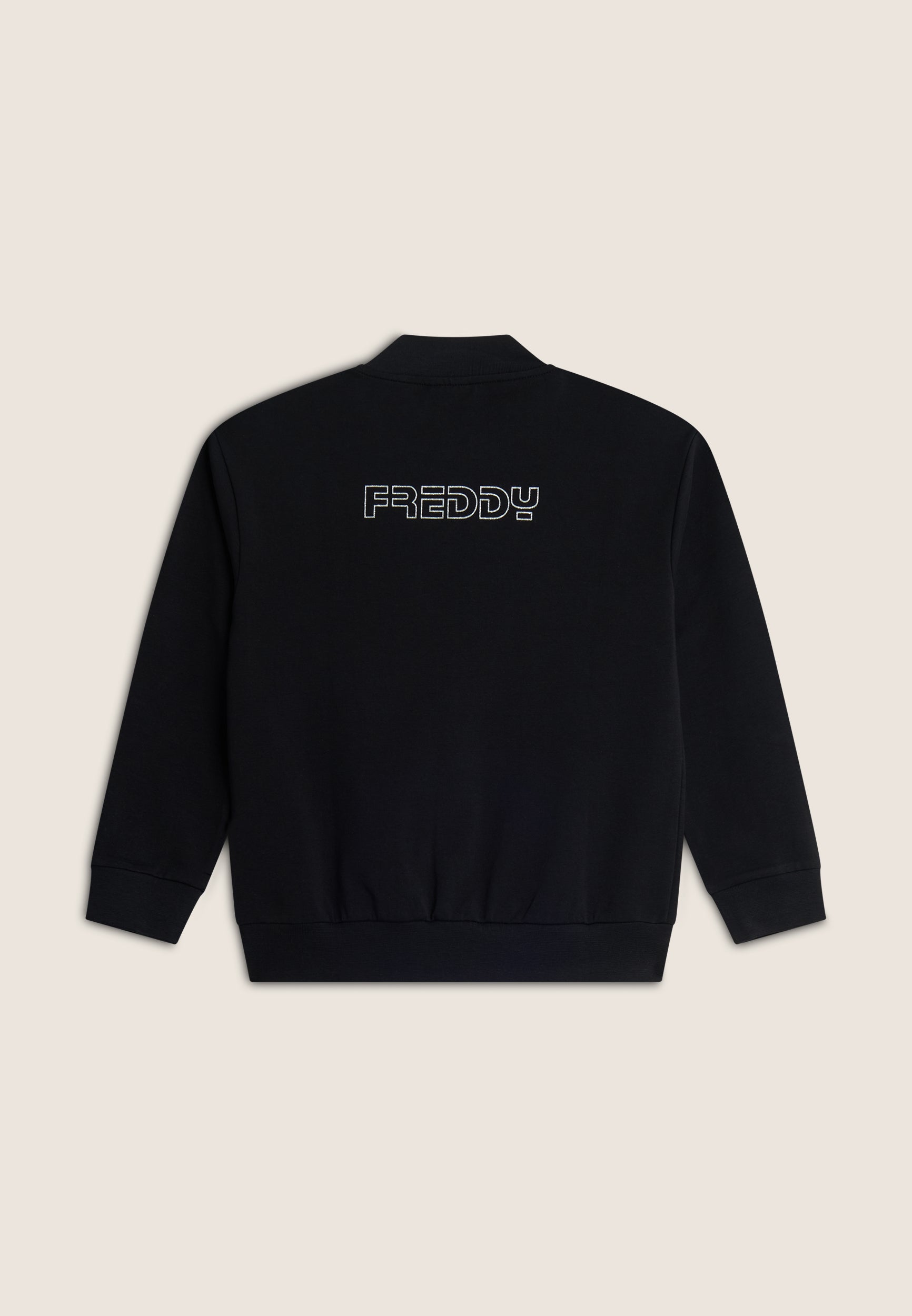 freddy-felpa-zip-stile-bomber-da-bambina-e-bambino-in-cotone image 2