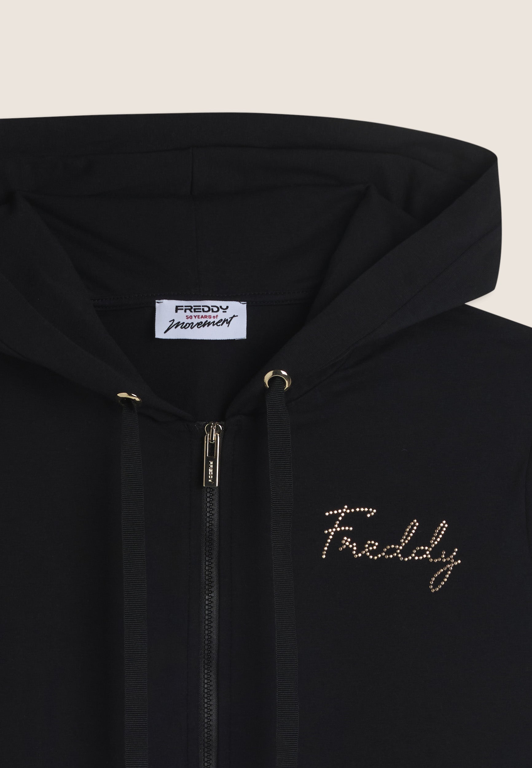 freddy-felpa-con-cappuccio-zip-e-spacchi-animalier image 7
