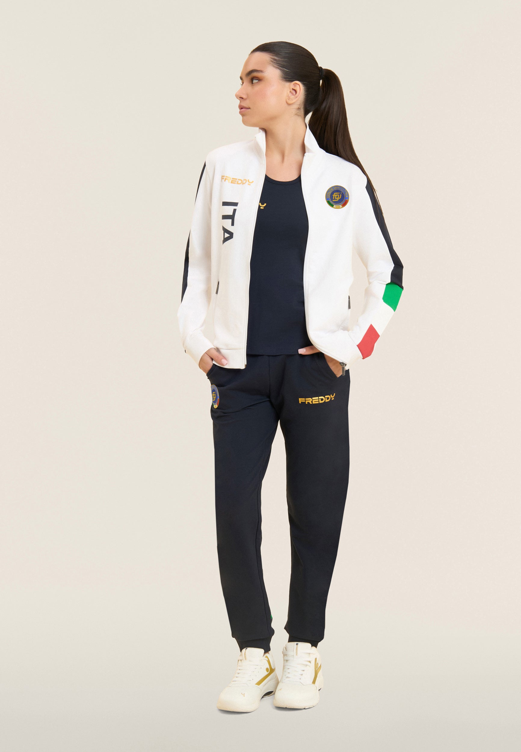 freddy-tuta-donna-italia-fgi-full-zip-collo-alto-in-french-terry image 1