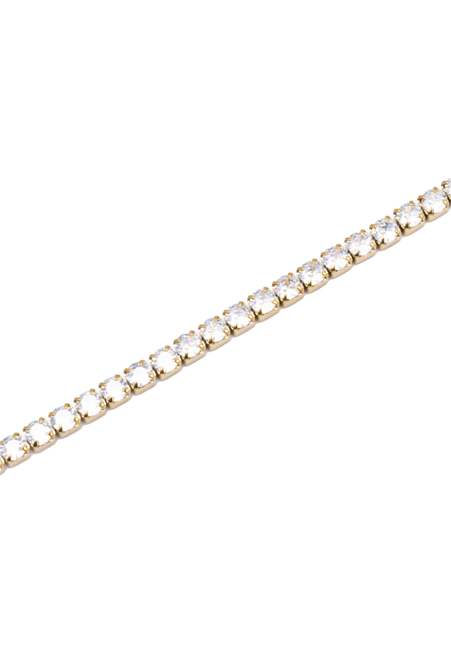 bracciale-tennis-oro-freddy-acciaio-gemme-bianche-200-mm image 4
