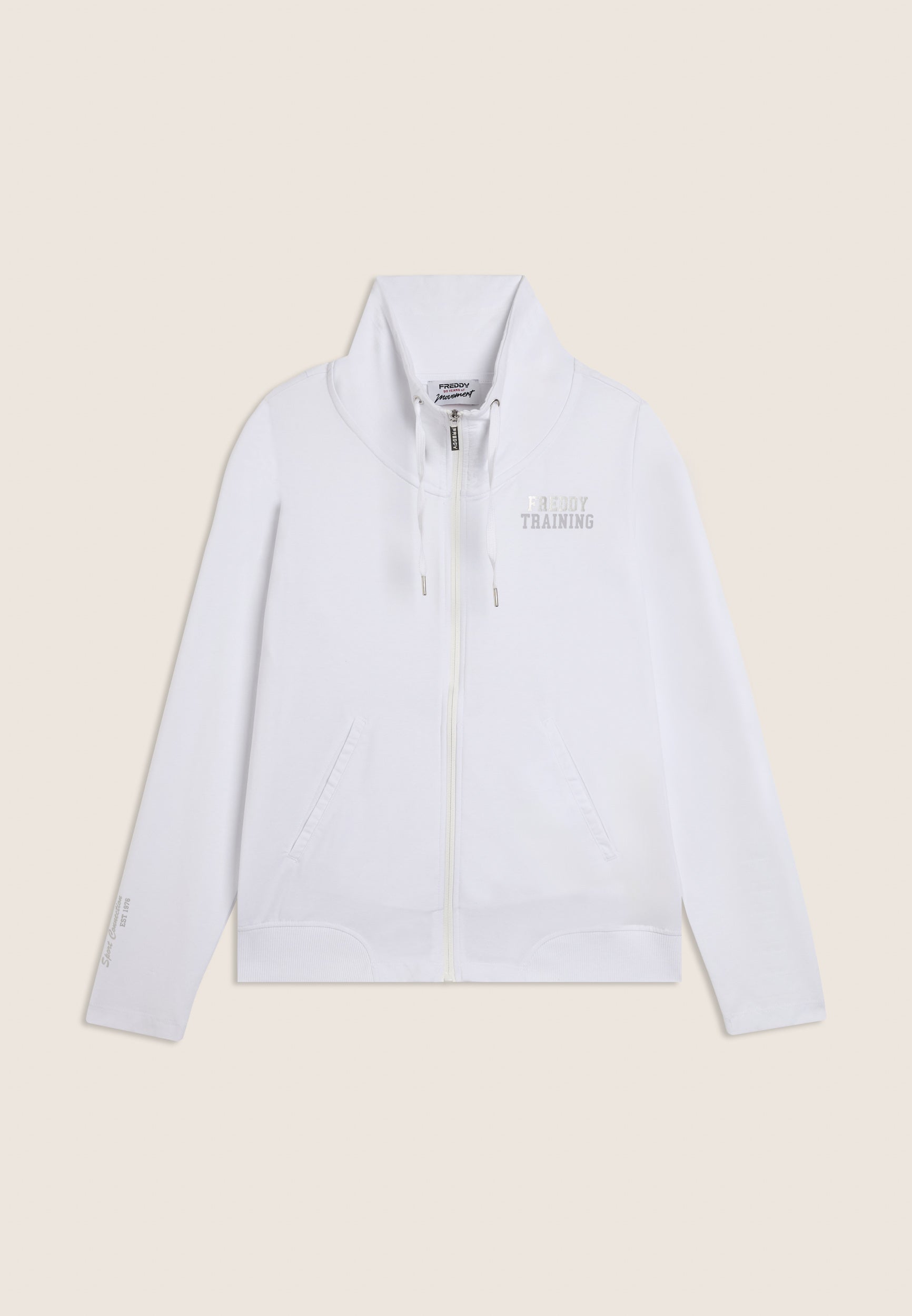 freddy-felpa-full-zip-collo-alto-dettagli-silver image 5