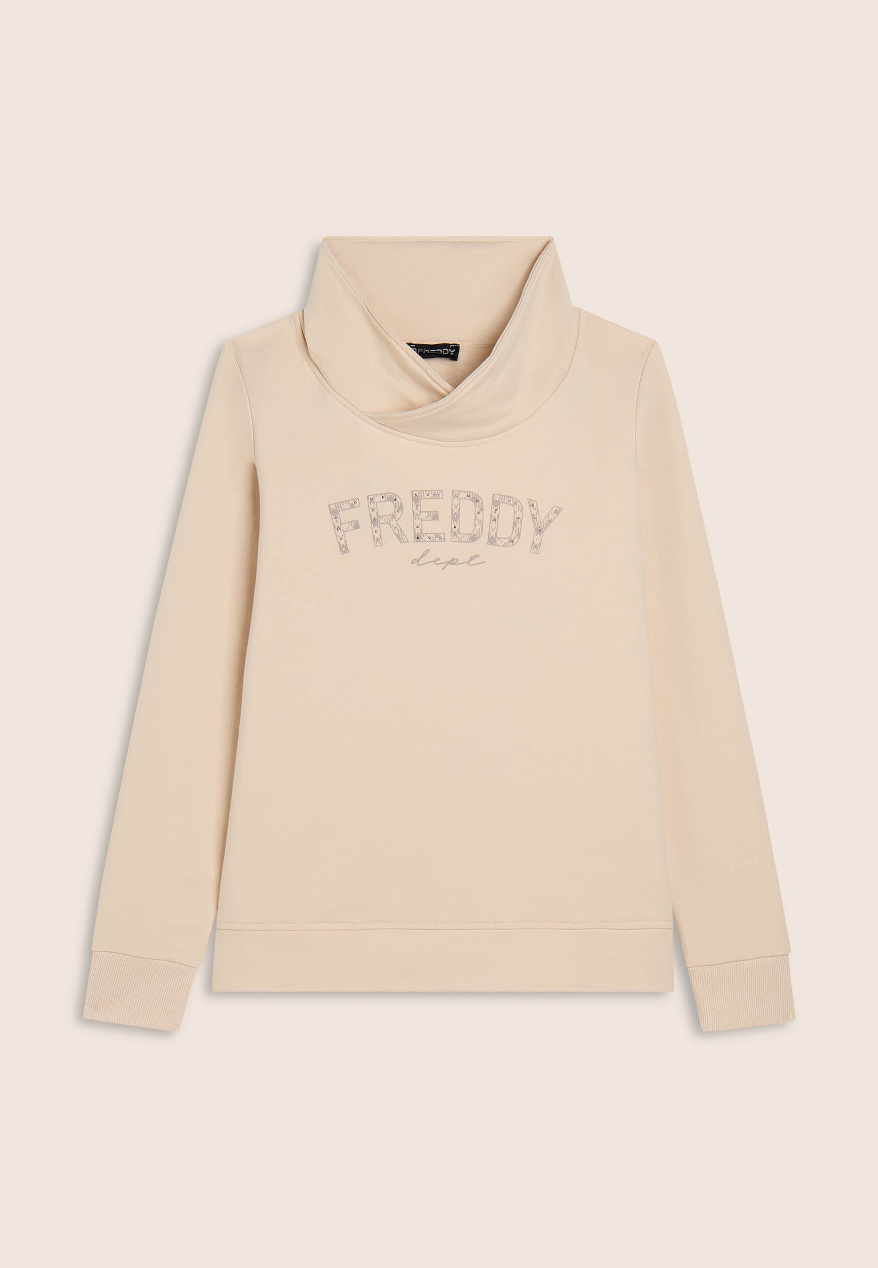 freddy-felpa-donna-collo-incrociato-fondo-asimmetrico image 7