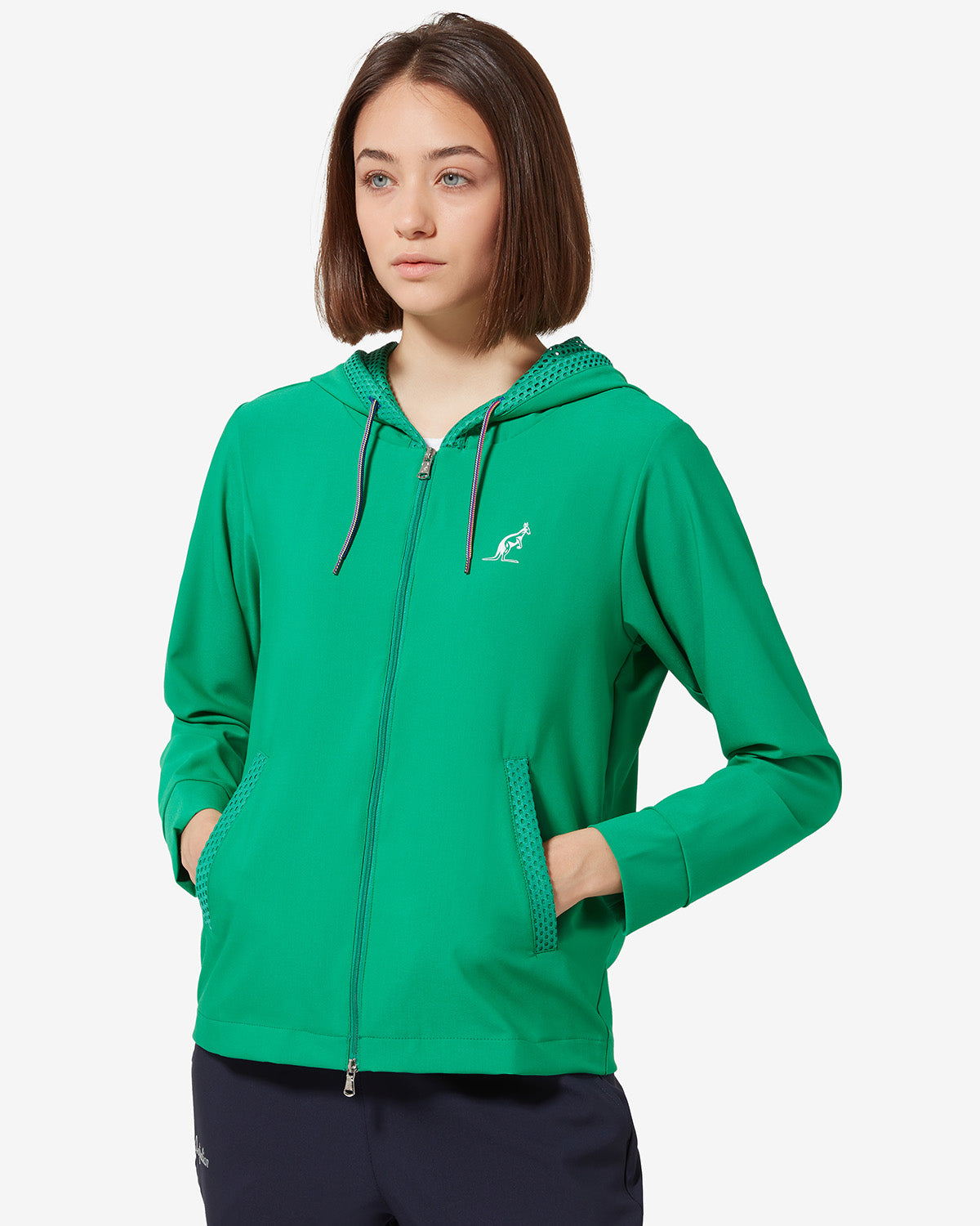 australian-shade-grid-tracksuit-tuta-sportiva-con-cappuccio-verde image 3