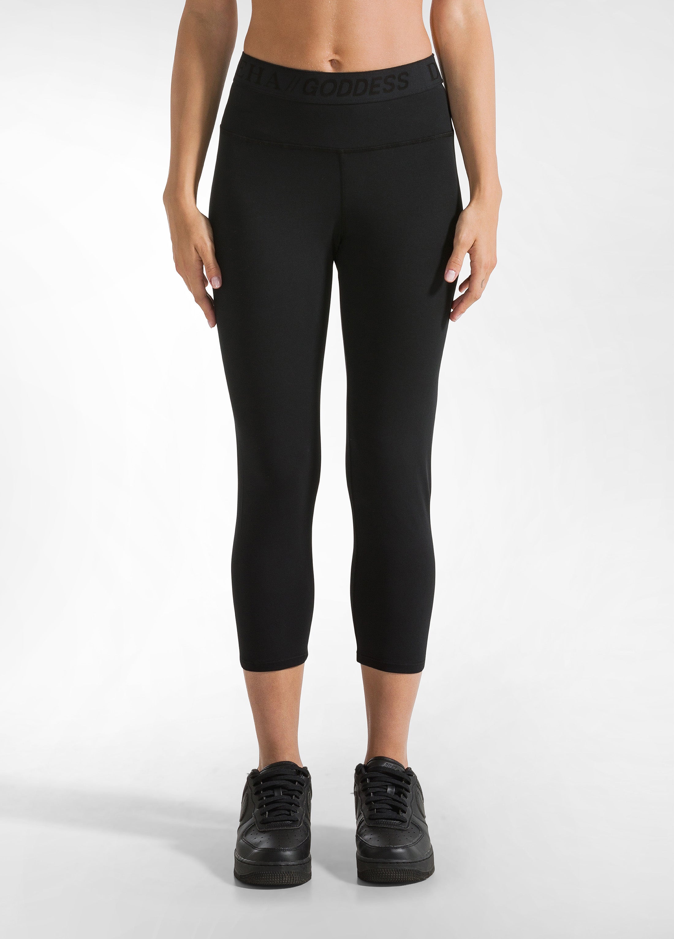 deha-leggings-stretch-7-8-nero-tinta-unita image 8