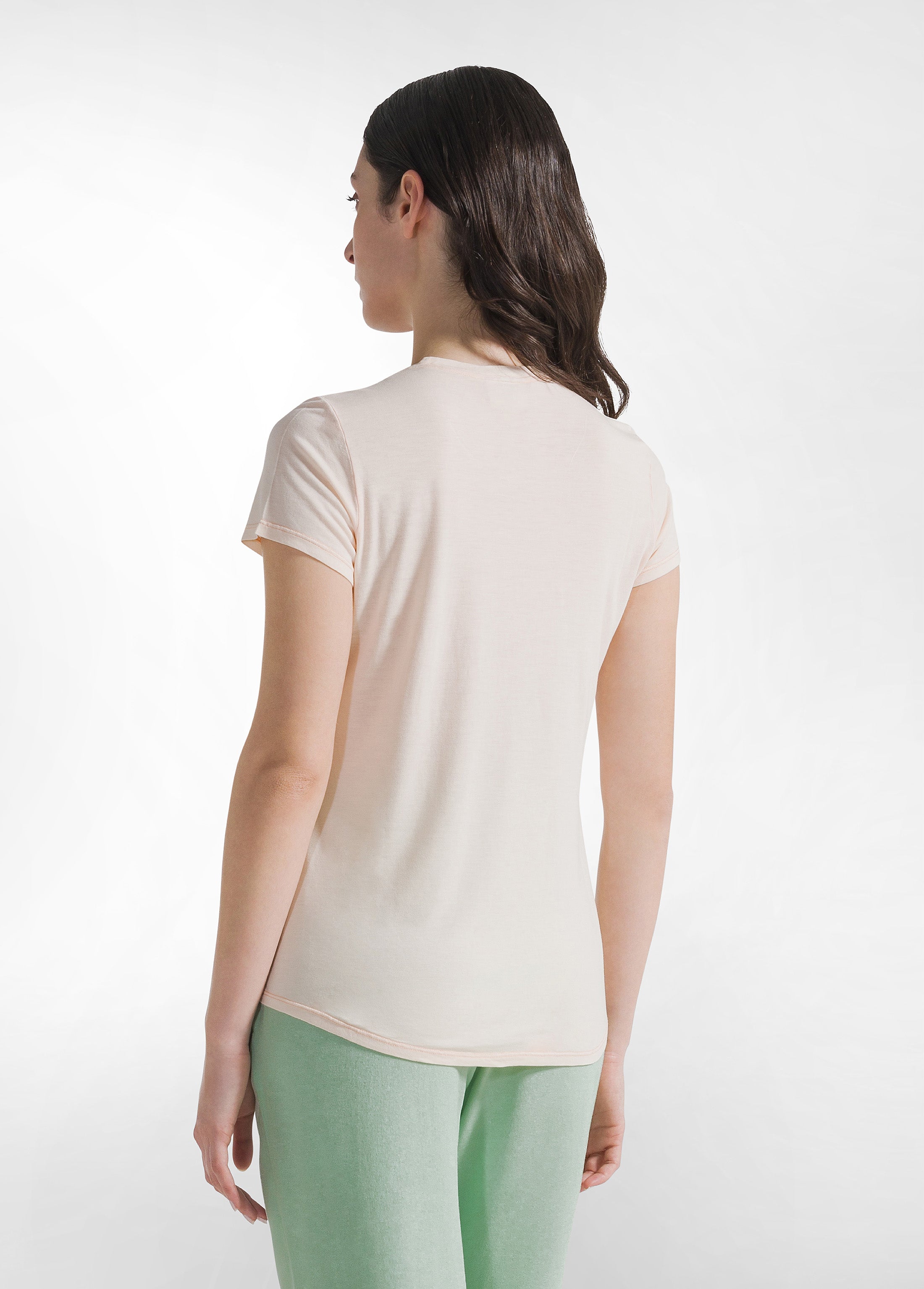 deha-t-shirt-viscosa-grafica-yoga-rosa-yoga-essentials-donna image 3
