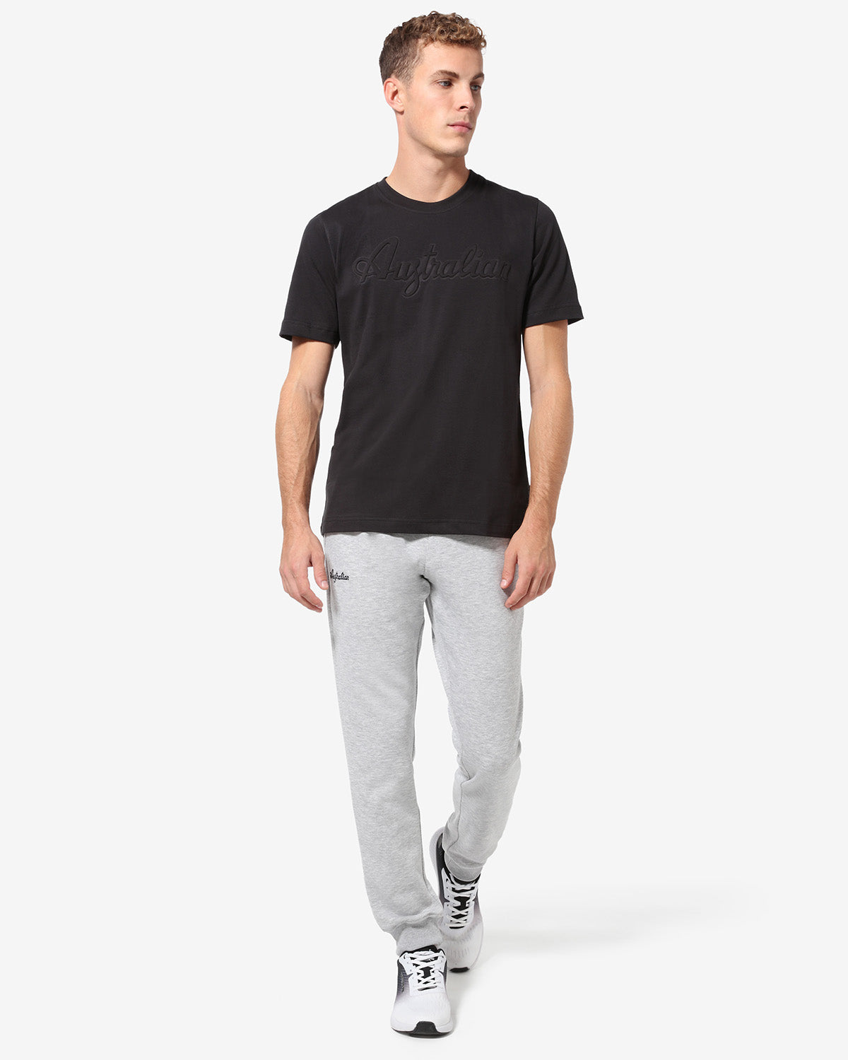 australian-3d-logo-t-shirt-maglia-cotone-nero-sportswear image 2