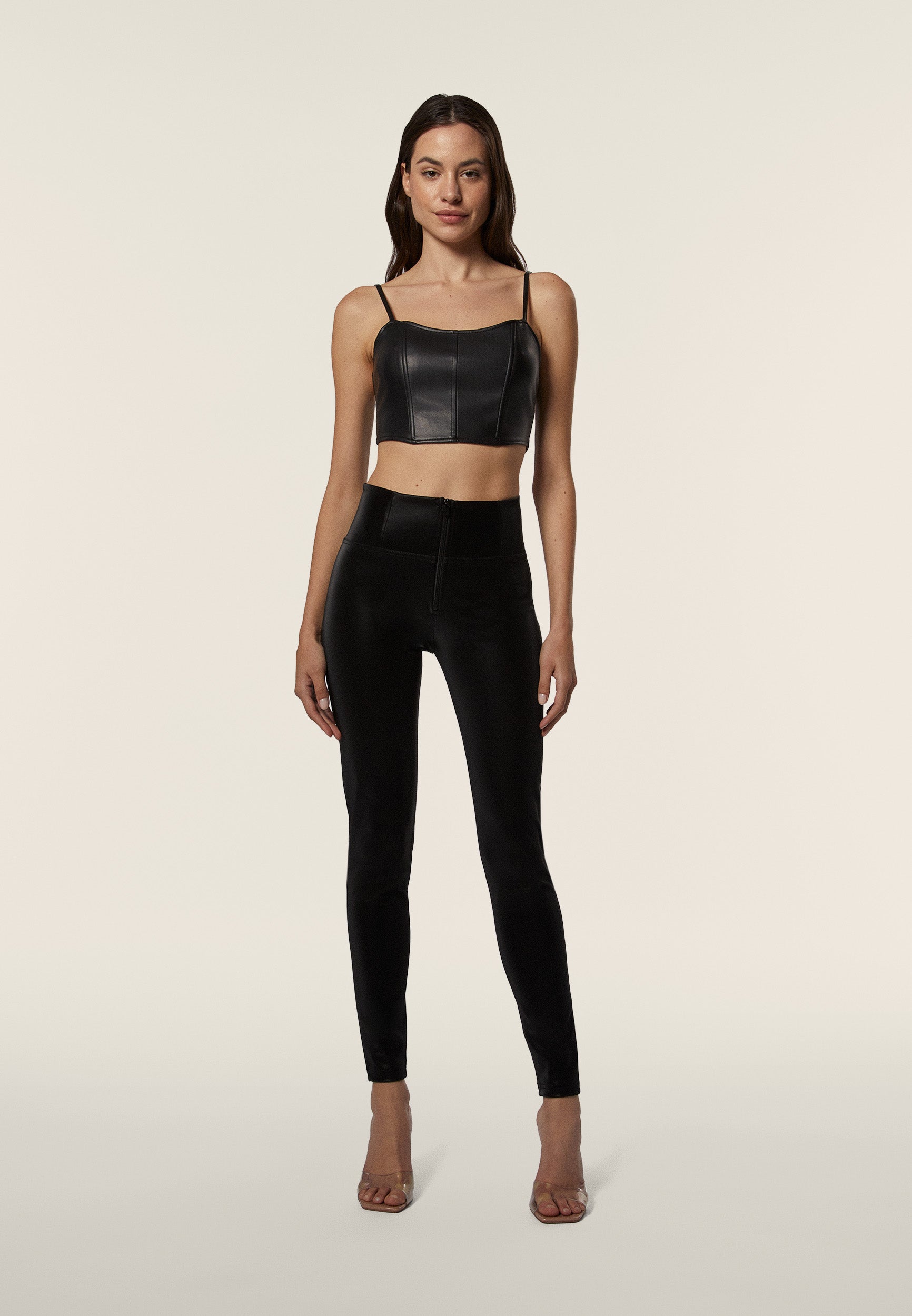 freddy-wr-up-pantaloni-push-up-effetto-pelle-lucida-vita-alta image 2