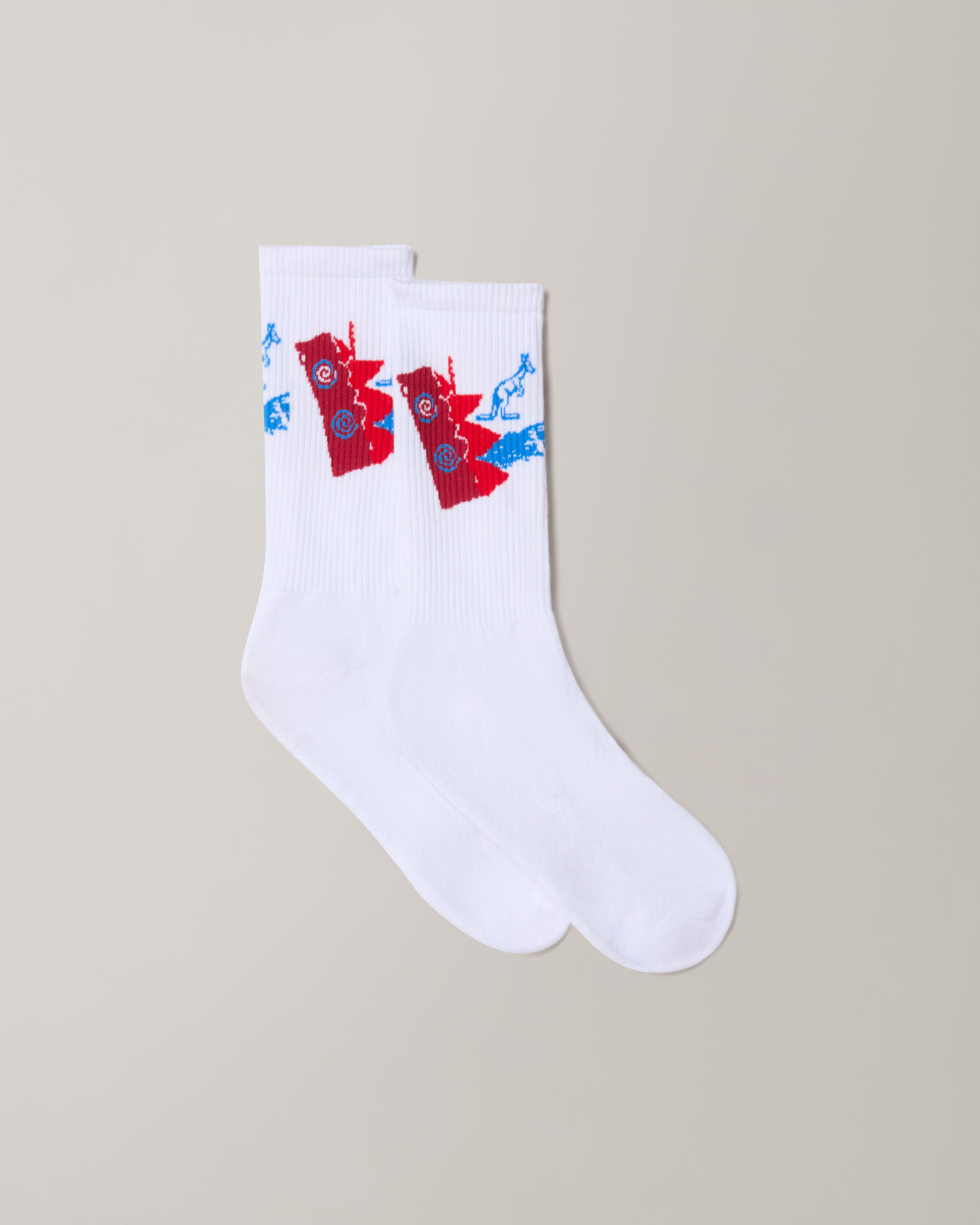 australian-randall-socks-calze-cotone-jacquard-bianche image 1