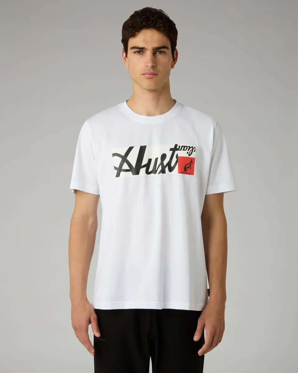 australian-broken-logo-t-shirt-maglia-cotone-bianco-sportswear image 1