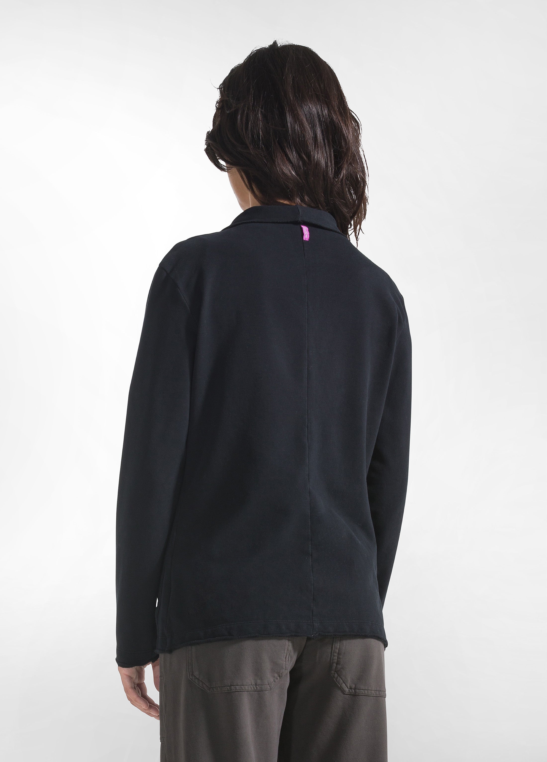 deha-blazer-a00572-in-cotone-stretch-nero image 2