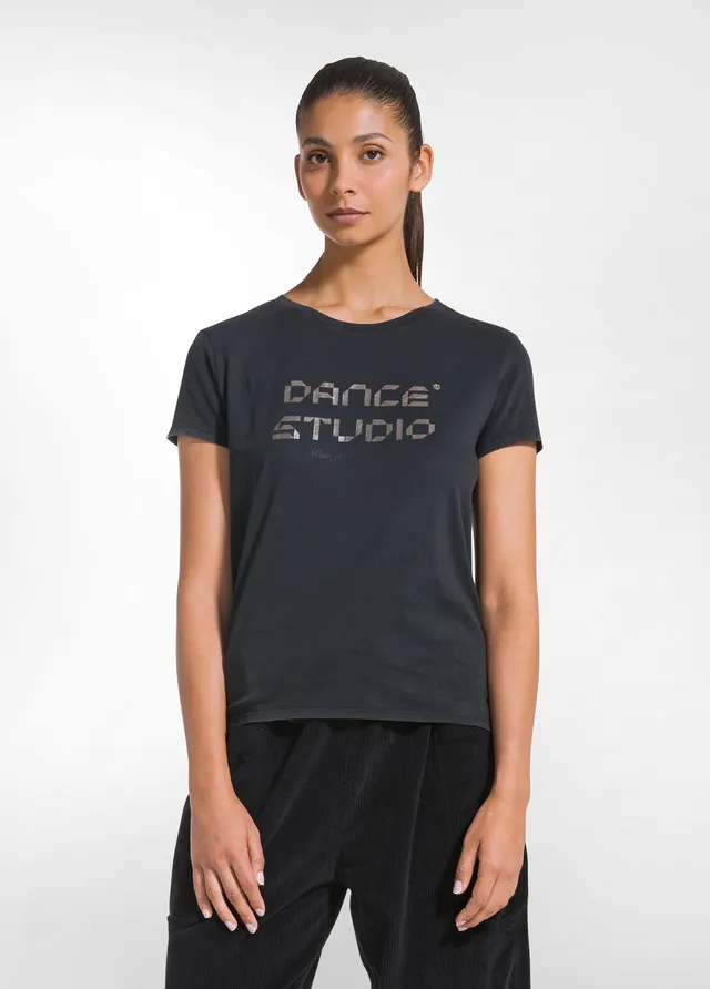 deha-t-shirt-donna-effetto-marmorizzato-in-cotone-organico image 1