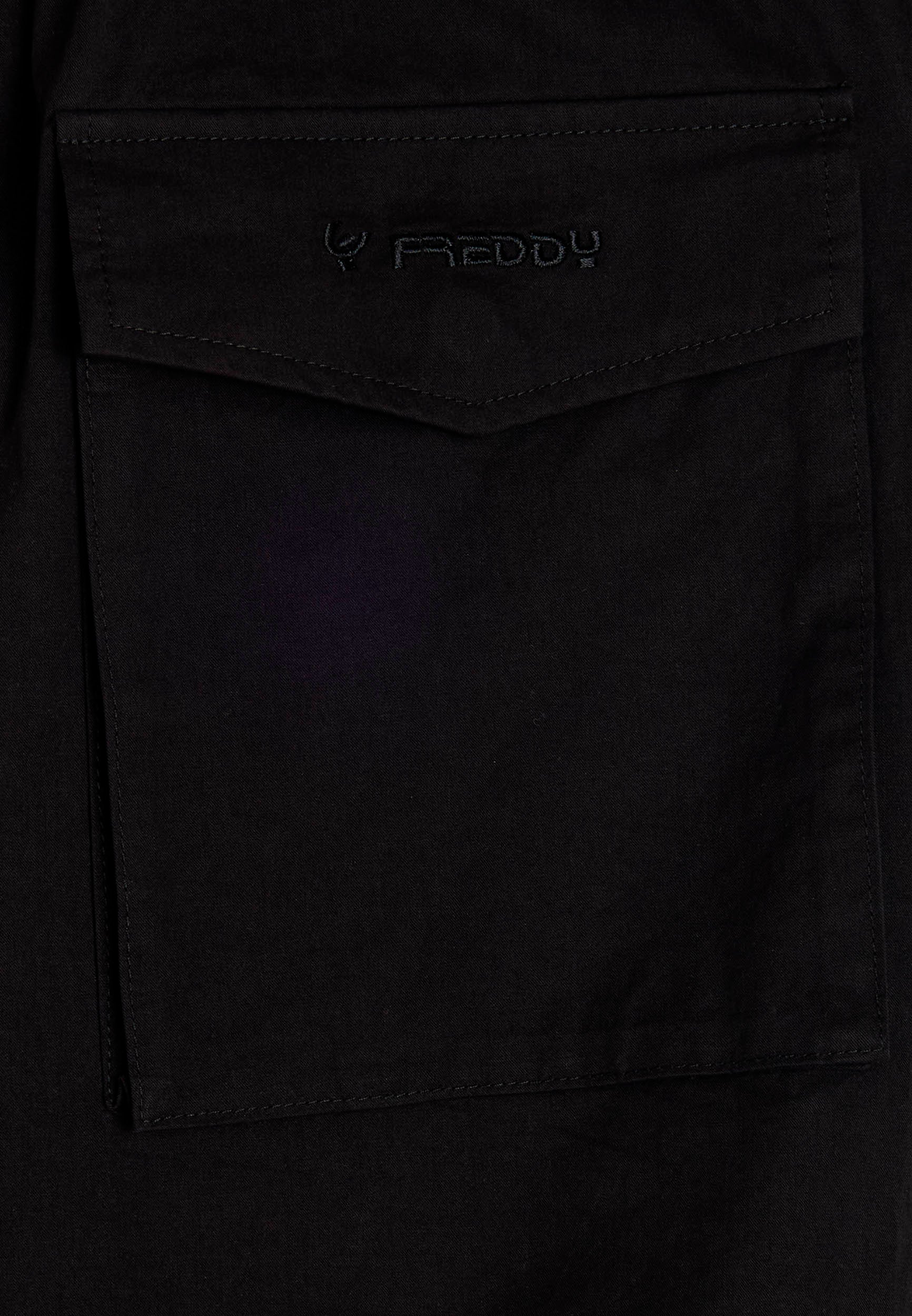 freddy-pantaloni-cargo-in-popeline-donna-tasche-frontali image 3