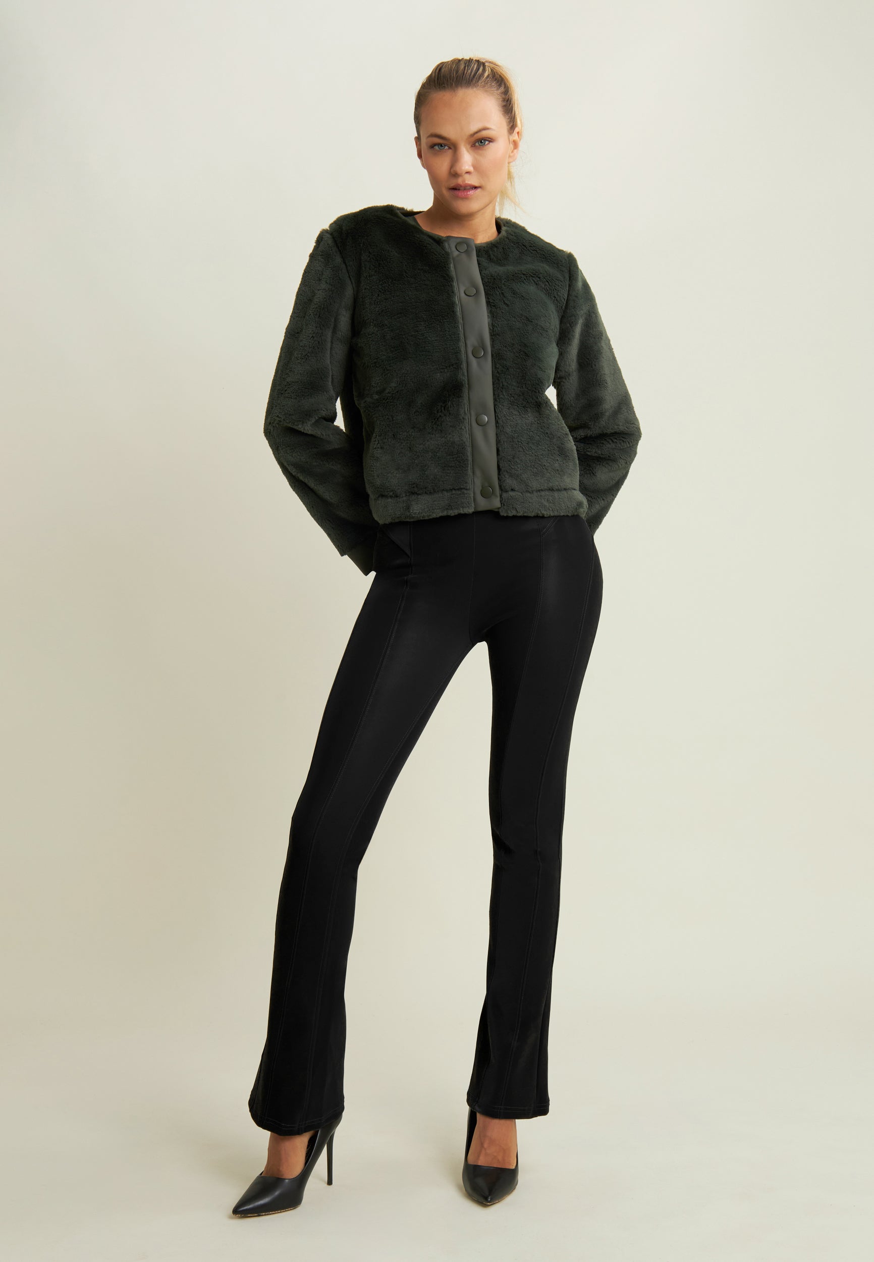 freddy-pantaloni-wr-up-donna-superskinny-mini-flare-effetto-wet image 2