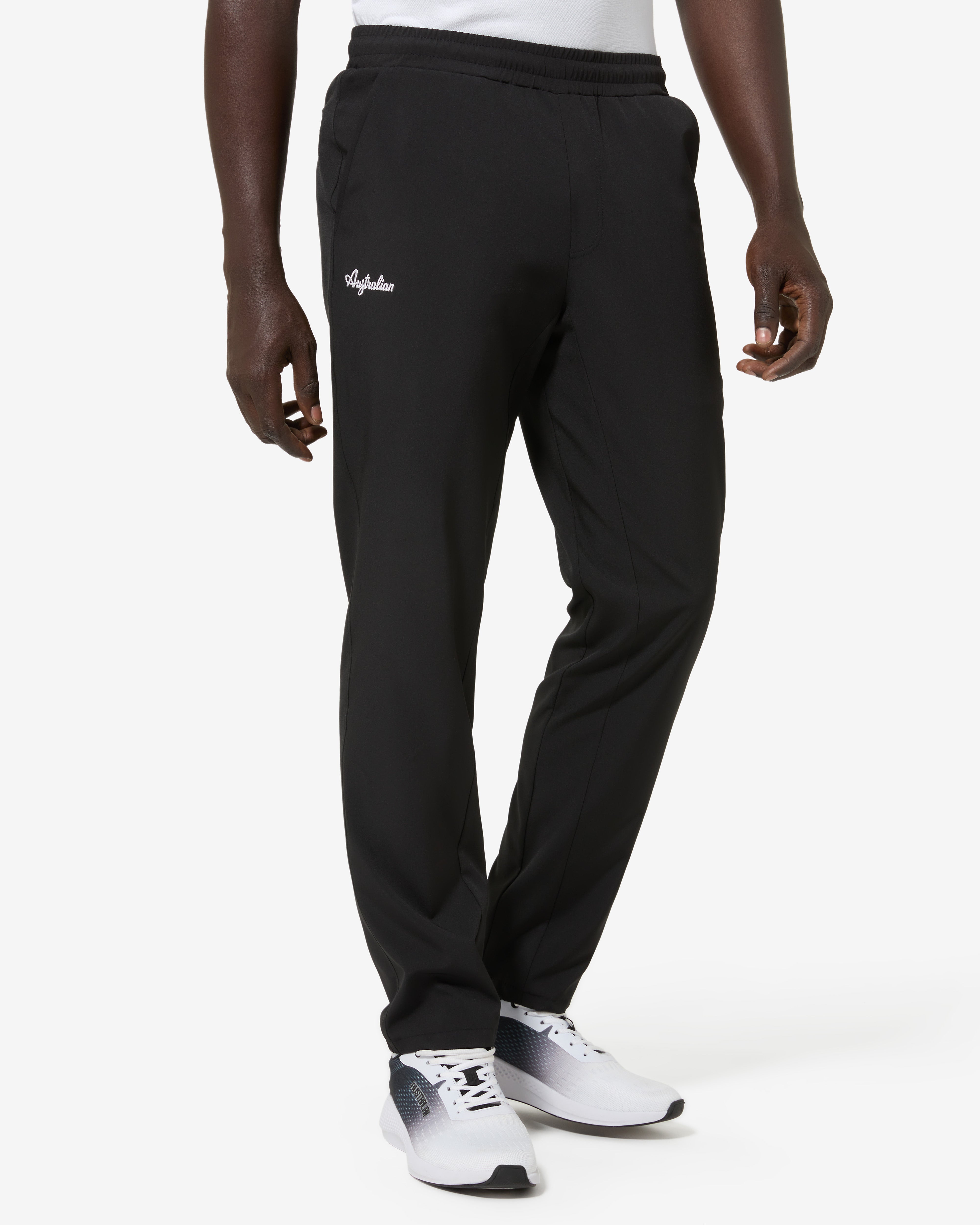 australian-easy-vinyl-track-pant-pantalone-bi-elastico-slam-nero image 1