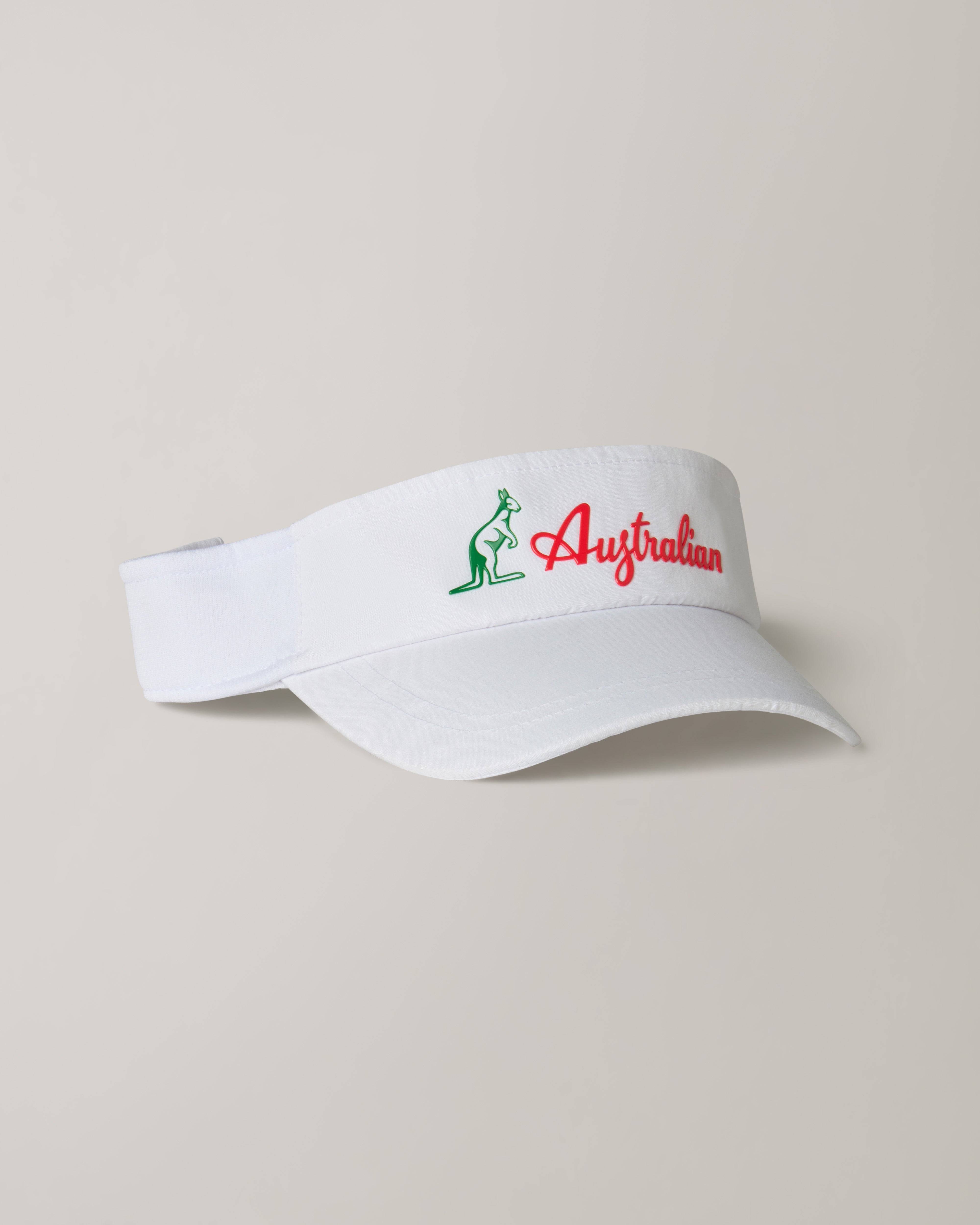australian-logo-visor-visiera-tecnica-tennis-con-chiusura-regolabile image 1