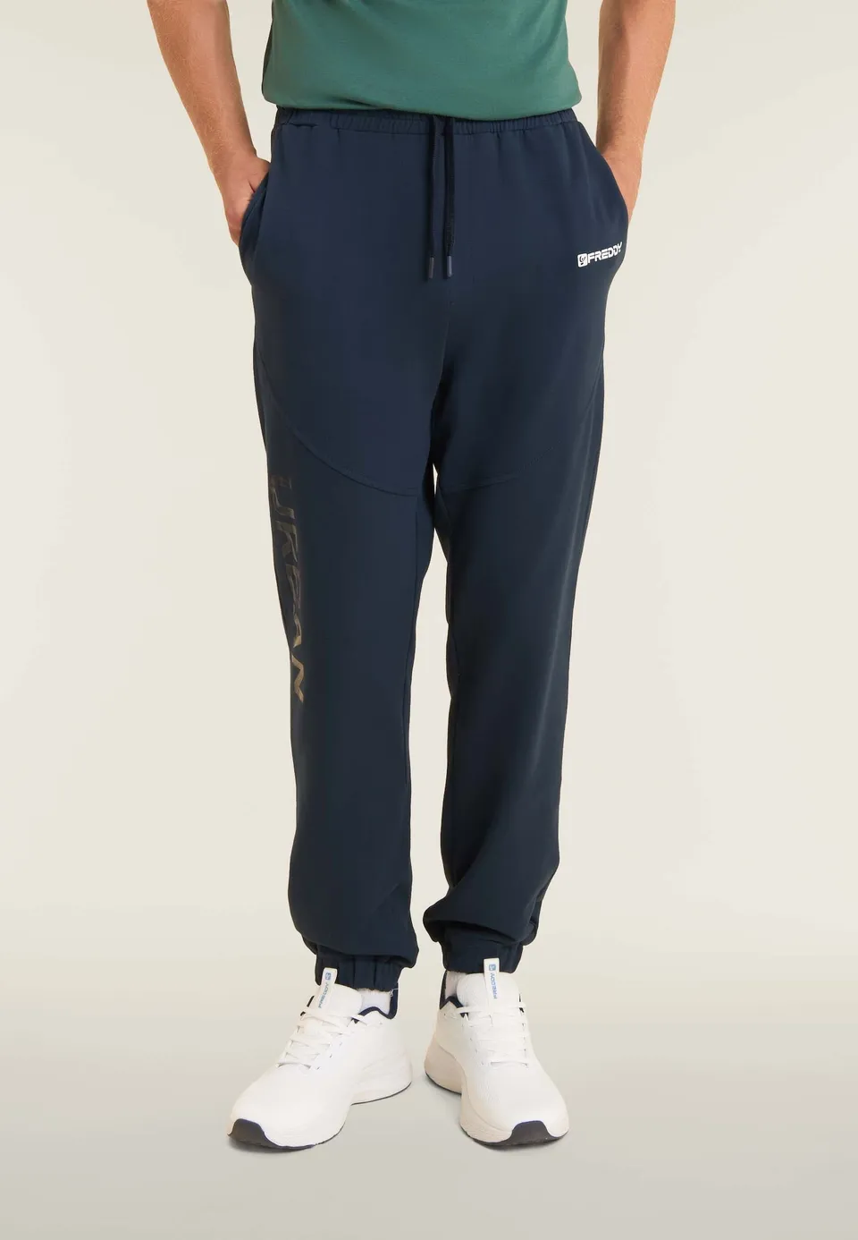 freddy-pantaloni-regular-uomo-in-felpa-con-stampa-lucida image 1