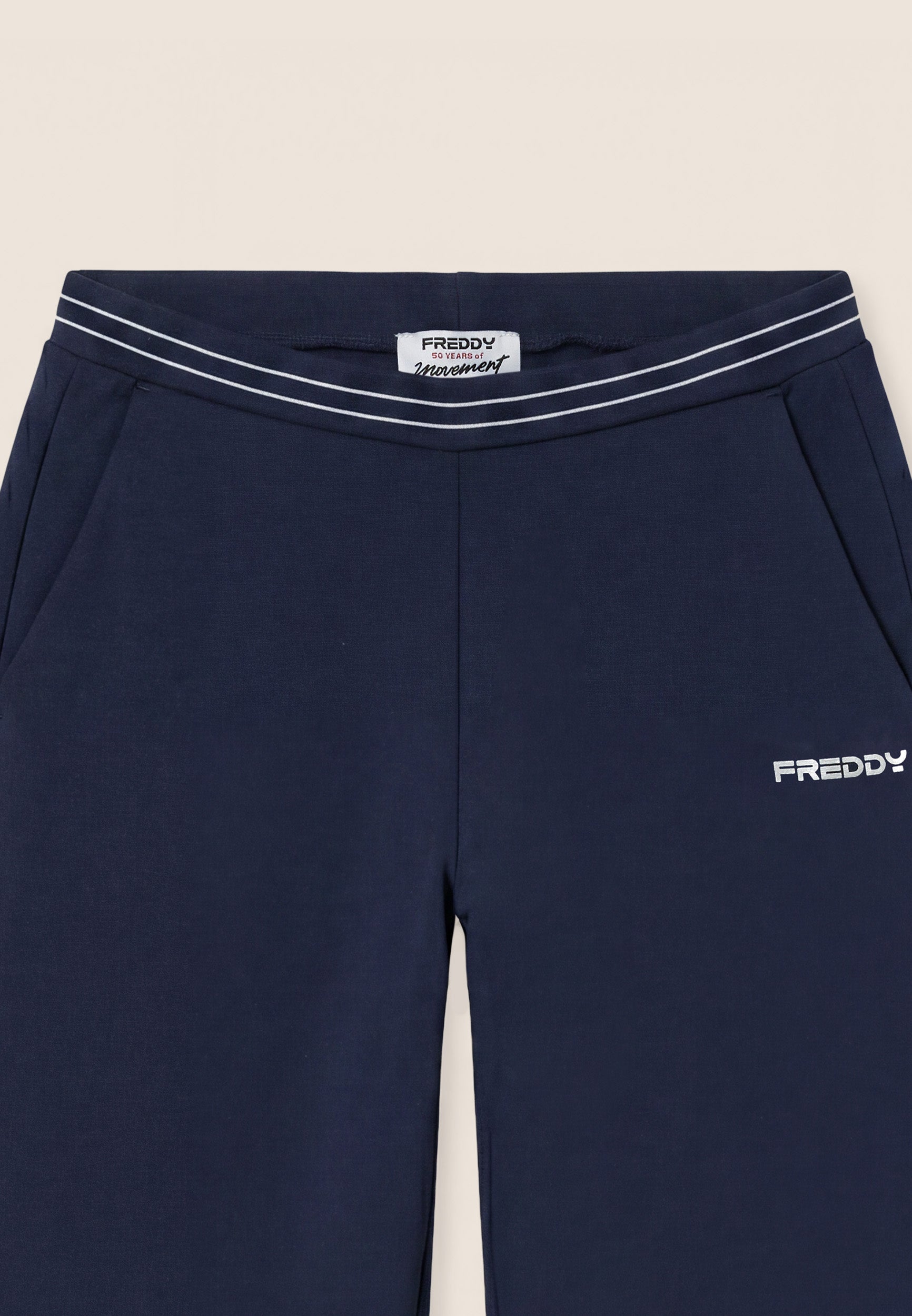 freddy-pantaloni-donna-gamba-dritta-con-elastico-logato-perlato-felpa-elasticizz image 3