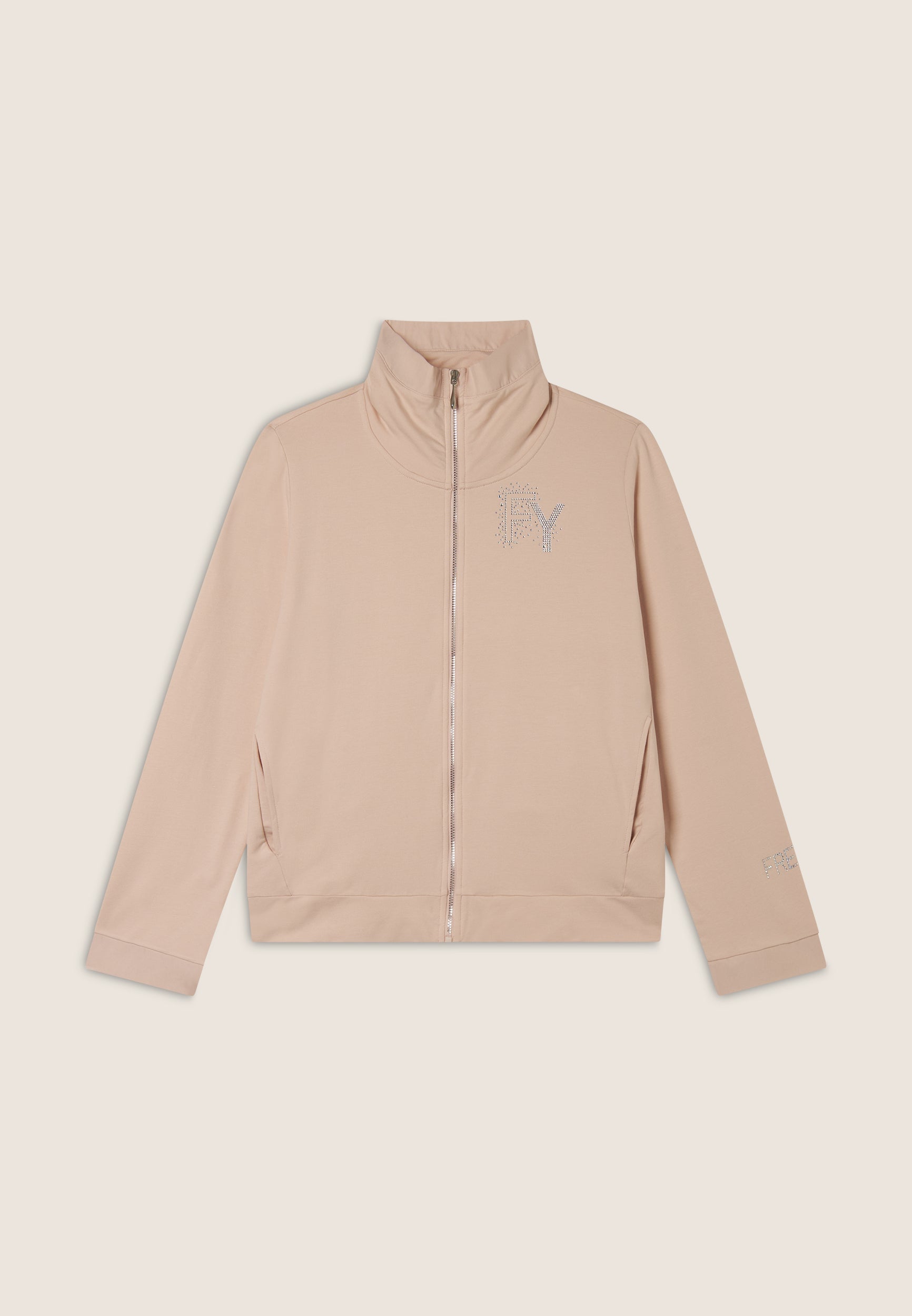 freddy-felpa-zip-collo-alto-french-terry-modal-effetto-seta image 5