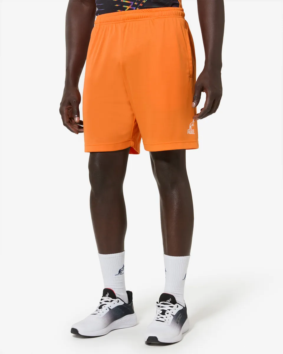 australian-basic-padel-short-short-ace-arancio-acceso image 1